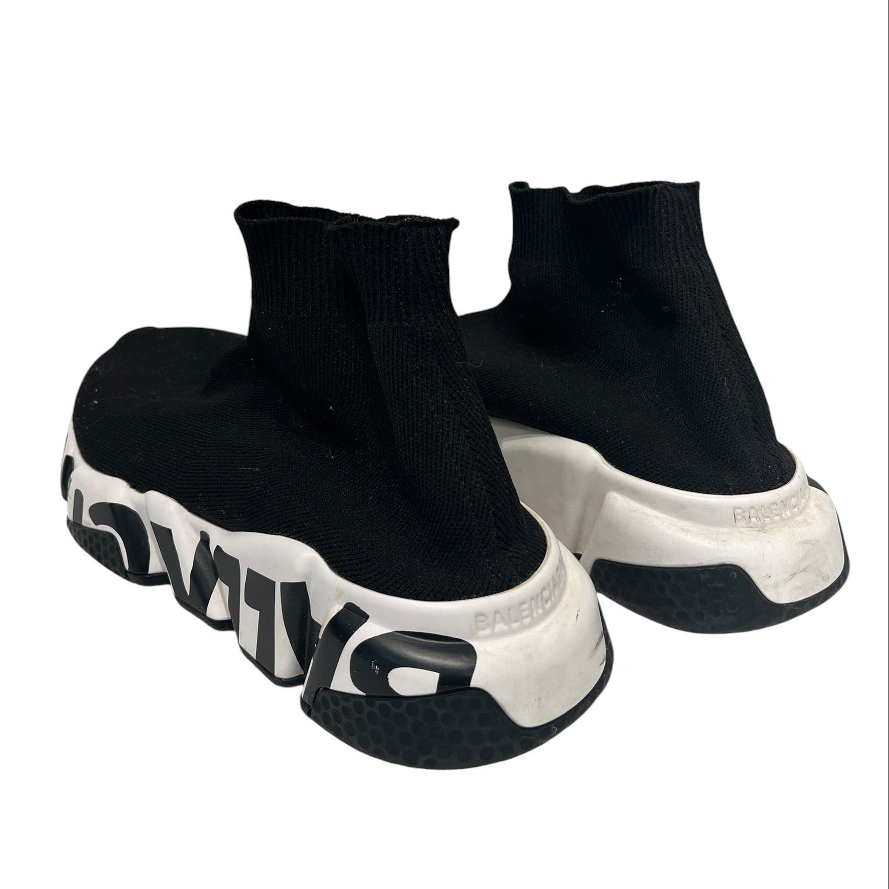 BALENCIAGA/Hi-Sneakers/US 7/Cotton/BLK/ view 2