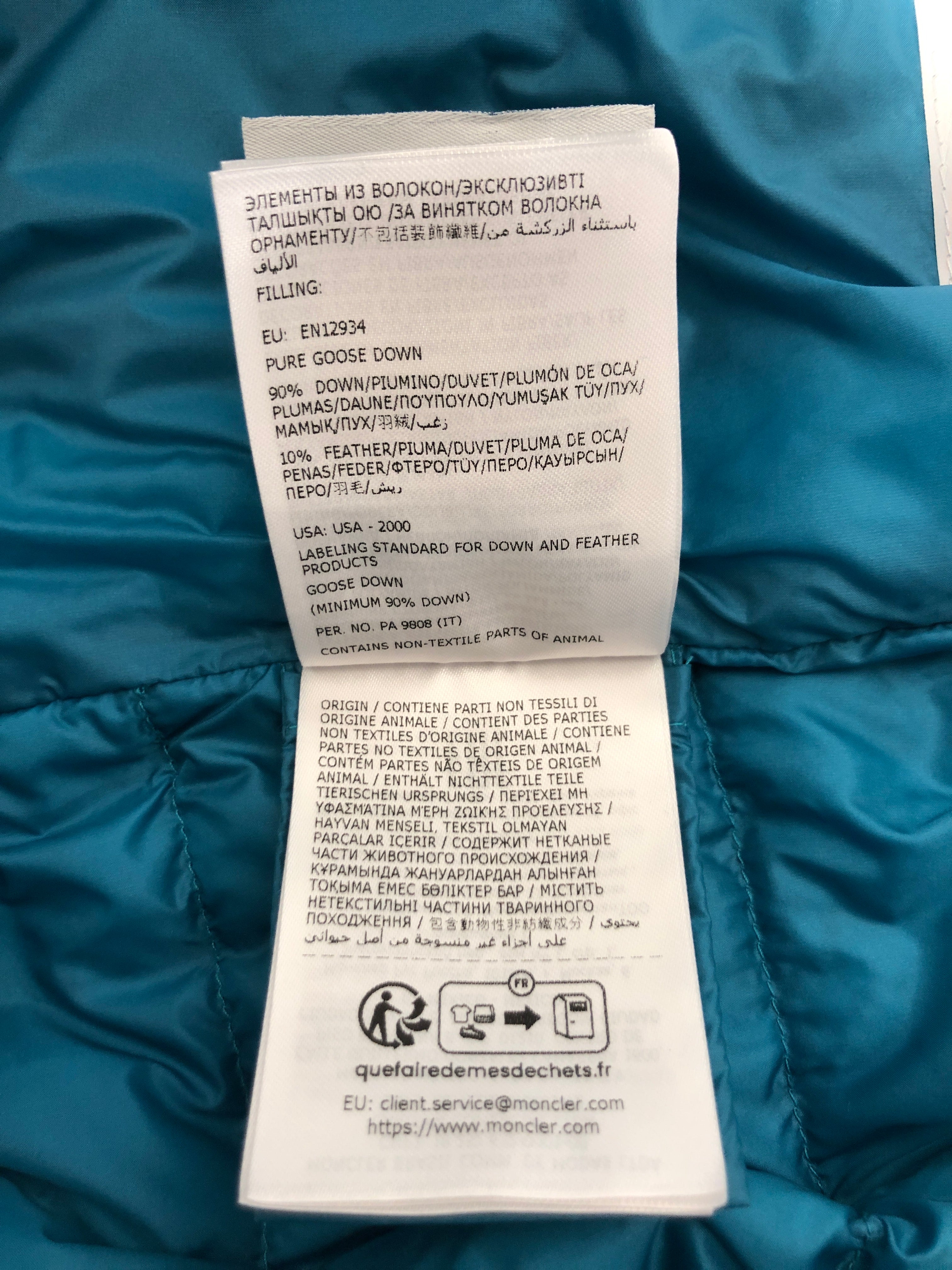 MONCLER/Puffer Vest/2/Nylon/BLU/ view 4