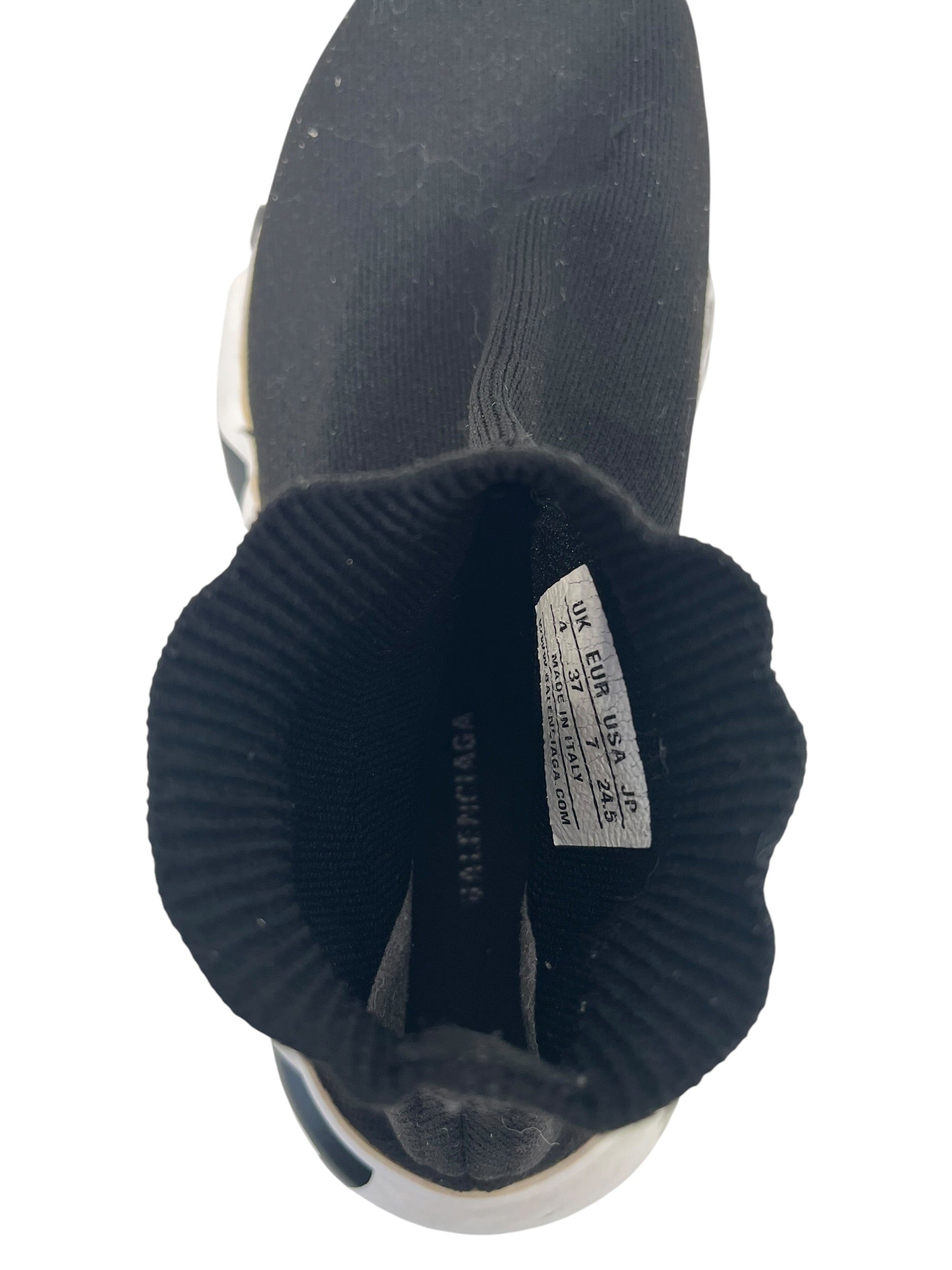 BALENCIAGA/Hi-Sneakers/US 7/Cotton/BLK/ view 3