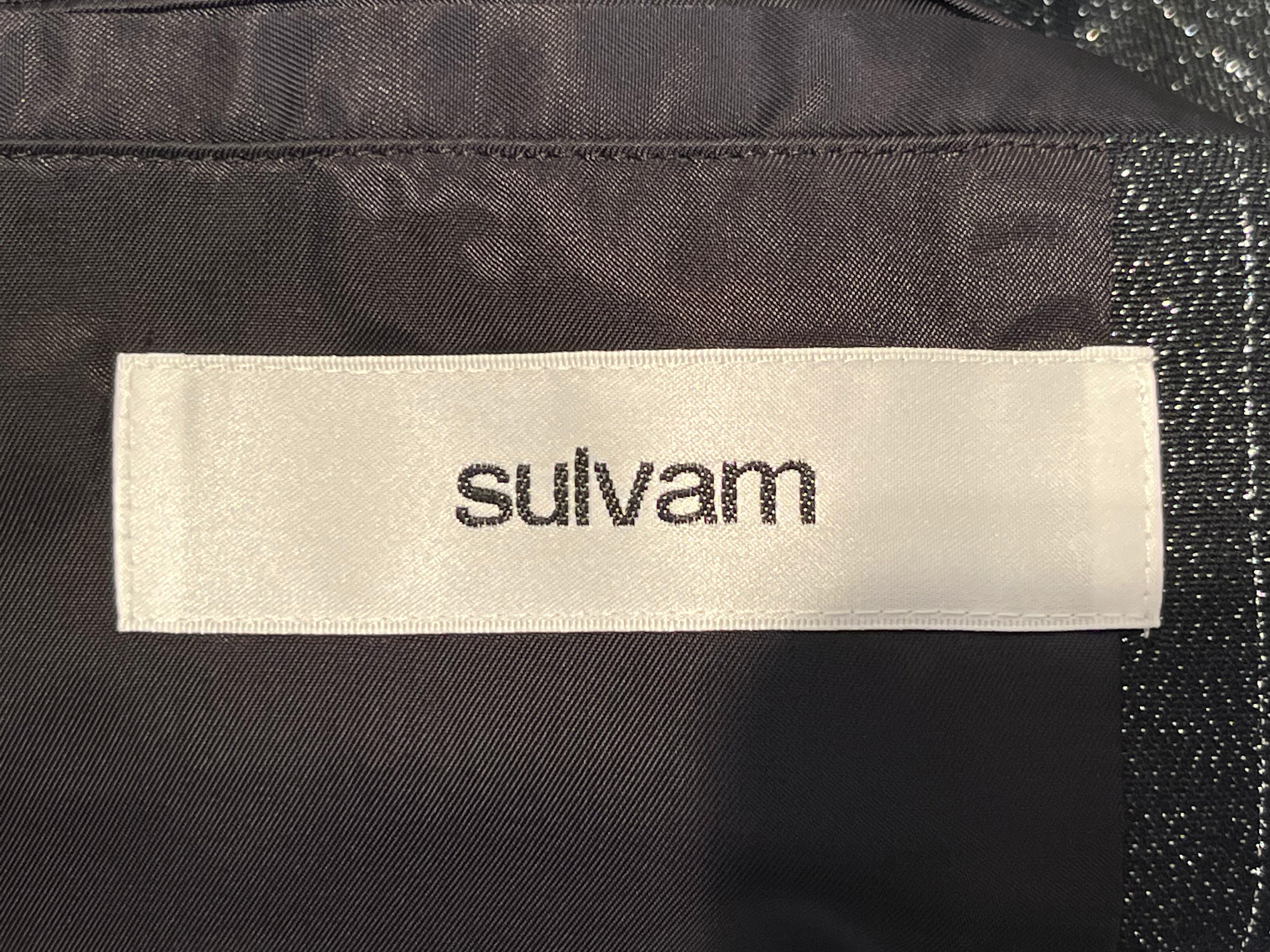 sulvam/Tailored Jkt/L/Cotton/BLK/Iridescent/ view 3