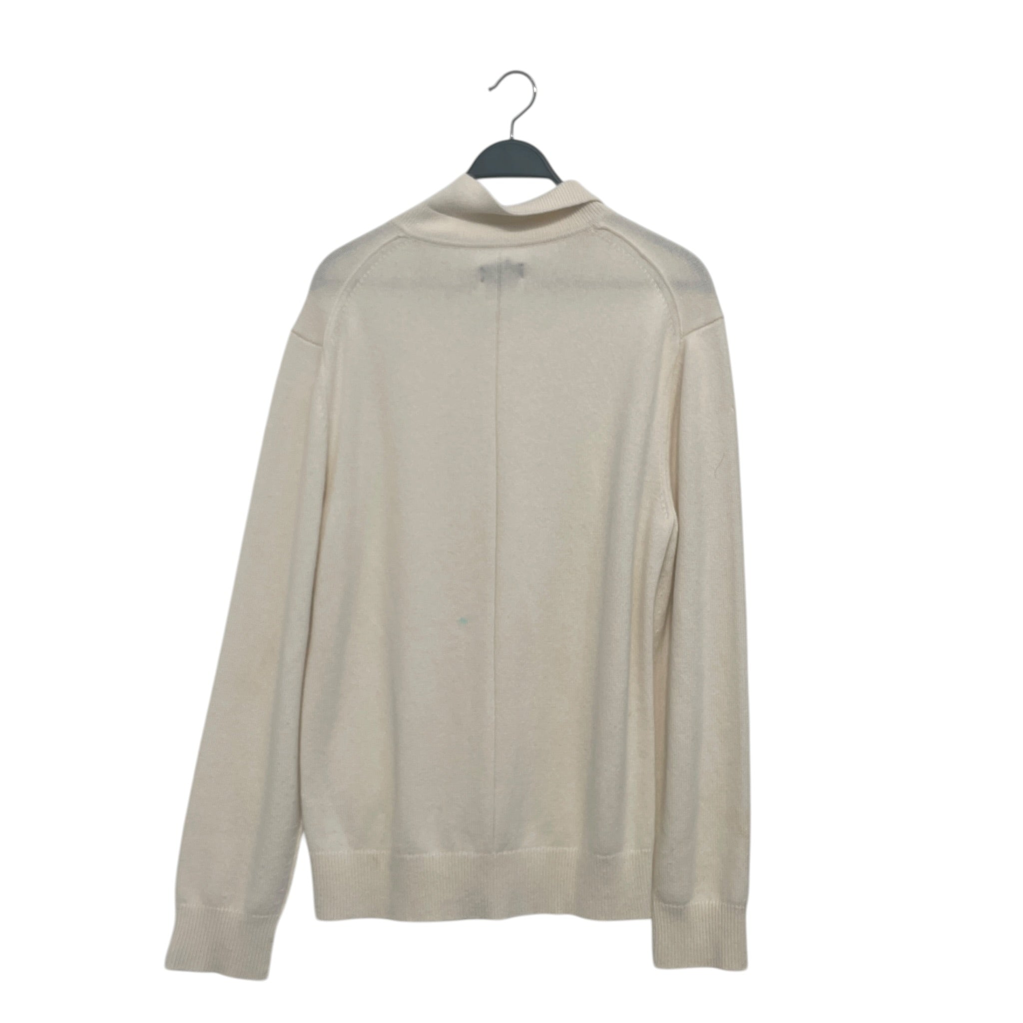 rag & bone/Sweater/XL/Cashmere/CRM/quarter button up collar view 2