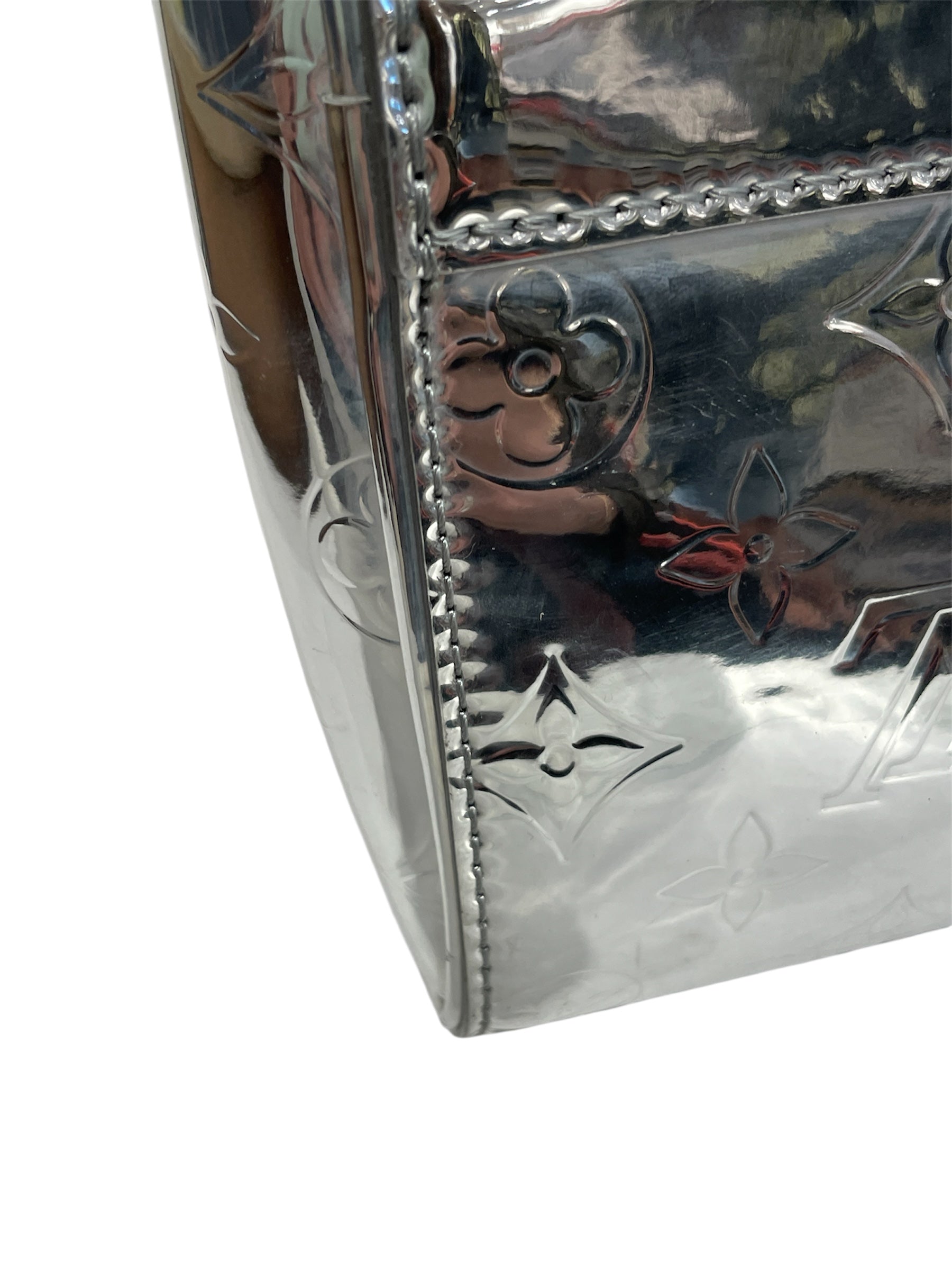 LOUIS VUITTON/Luggage/OS/Monogram/SLV/Mongrm Mirror Keepall 40' view 5