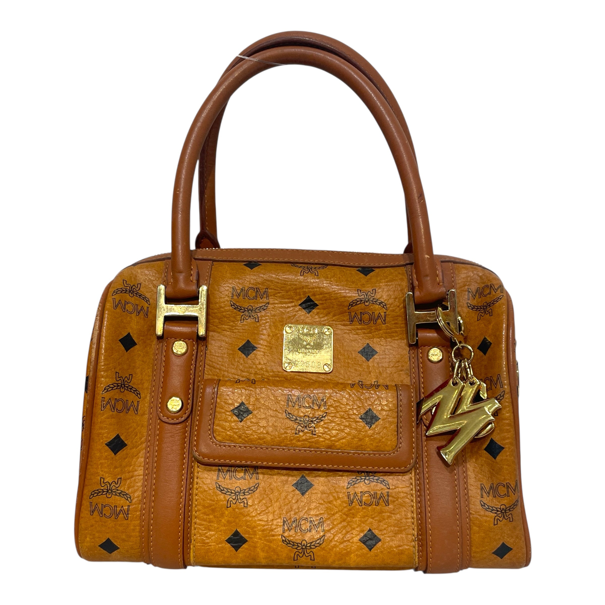 MCM/Hand Bag/Monogram/Leather/CML/Visetos Boston Satchel view 1