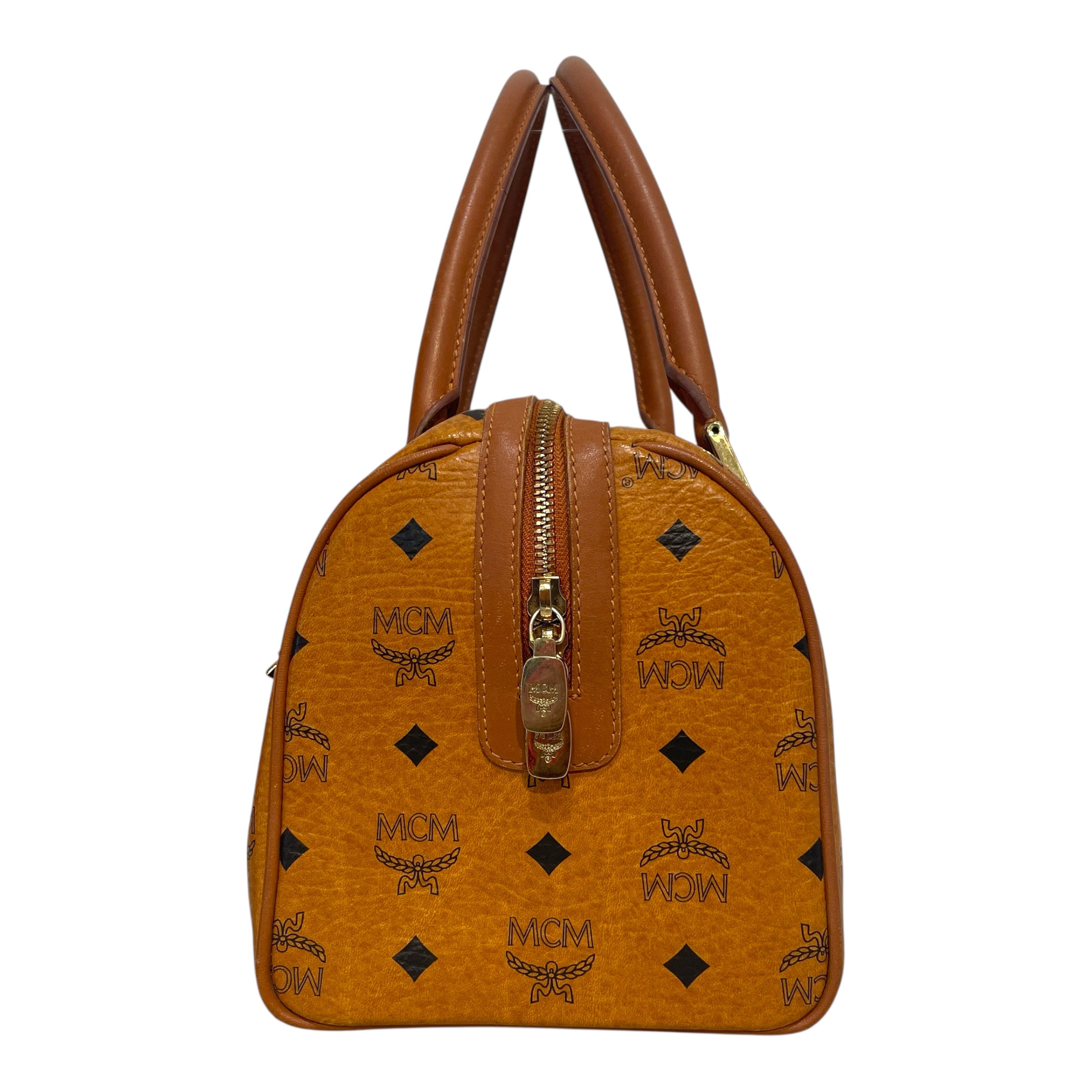 MCM/Hand Bag/Monogram/Leather/CML/Visetos Boston Satchel view 2