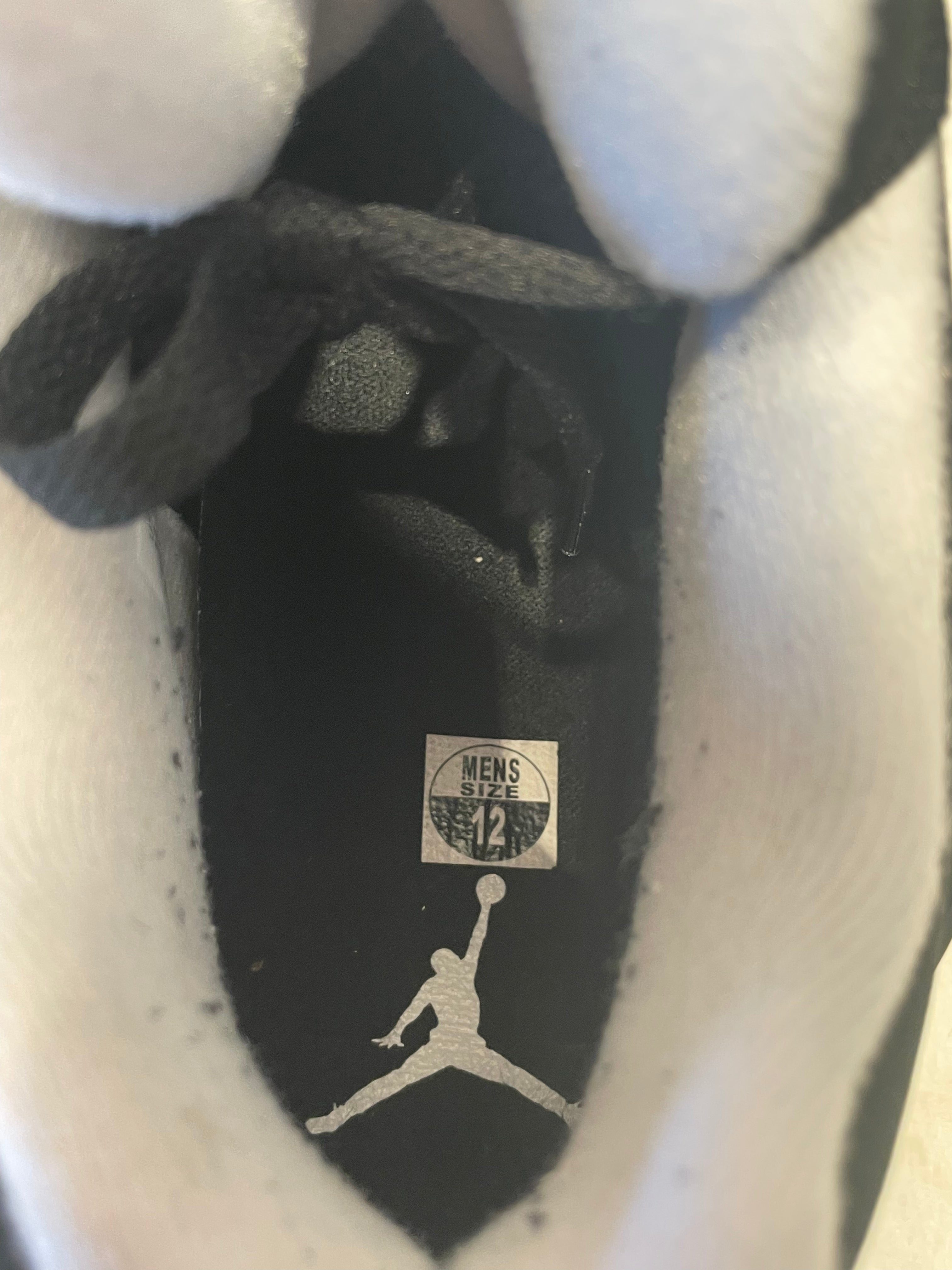 NIKE/Hi-Sneakers/US 12/Leather/BLK/Jordan 4 Fear view 4