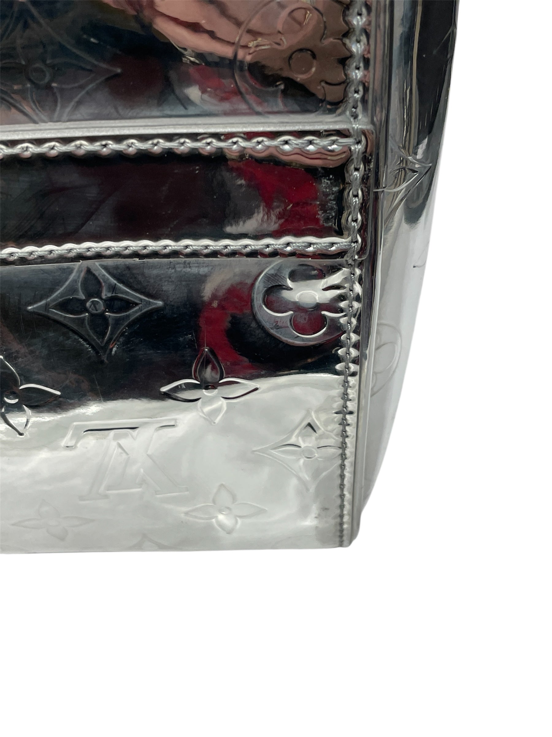 LOUIS VUITTON/Luggage/OS/Monogram/SLV/Mongrm Mirror Keepall 40' view 8