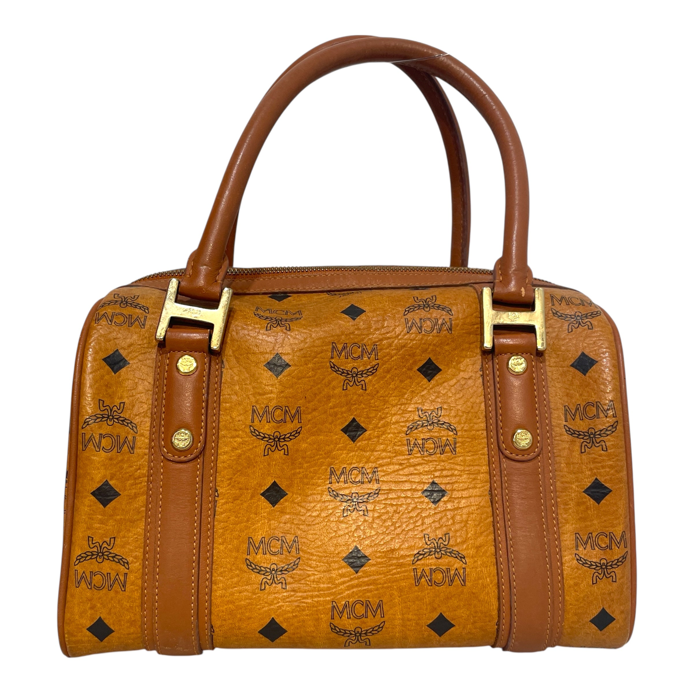 MCM/Hand Bag/Monogram/Leather/CML/Visetos Boston Satchel view 3