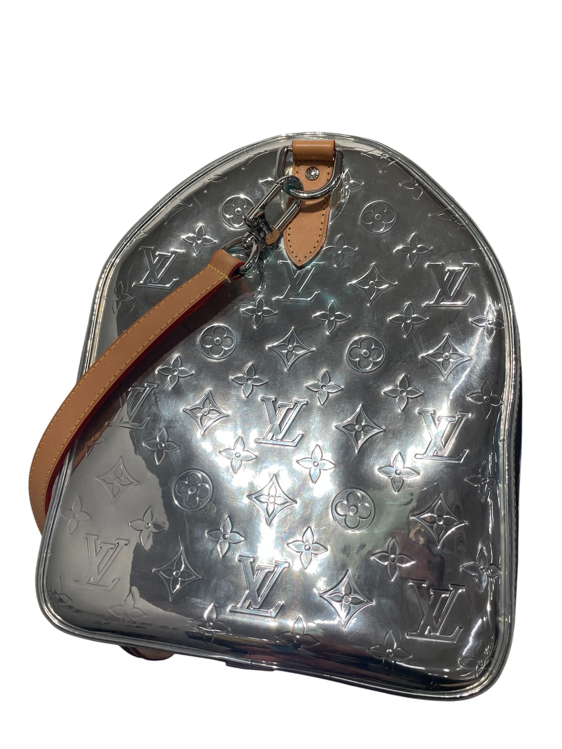 LOUIS VUITTON/Luggage/OS/Monogram/SLV/Mongrm Mirror Keepall 40' view 9
