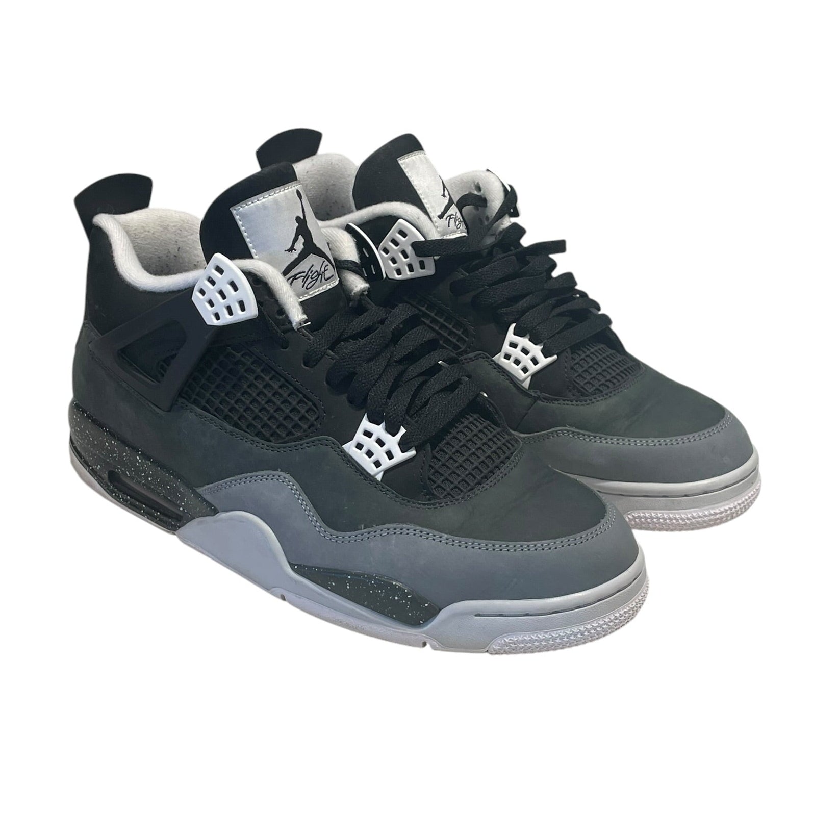 NIKE/Hi-Sneakers/US 12/Leather/BLK/Jordan 4 Fear view 1