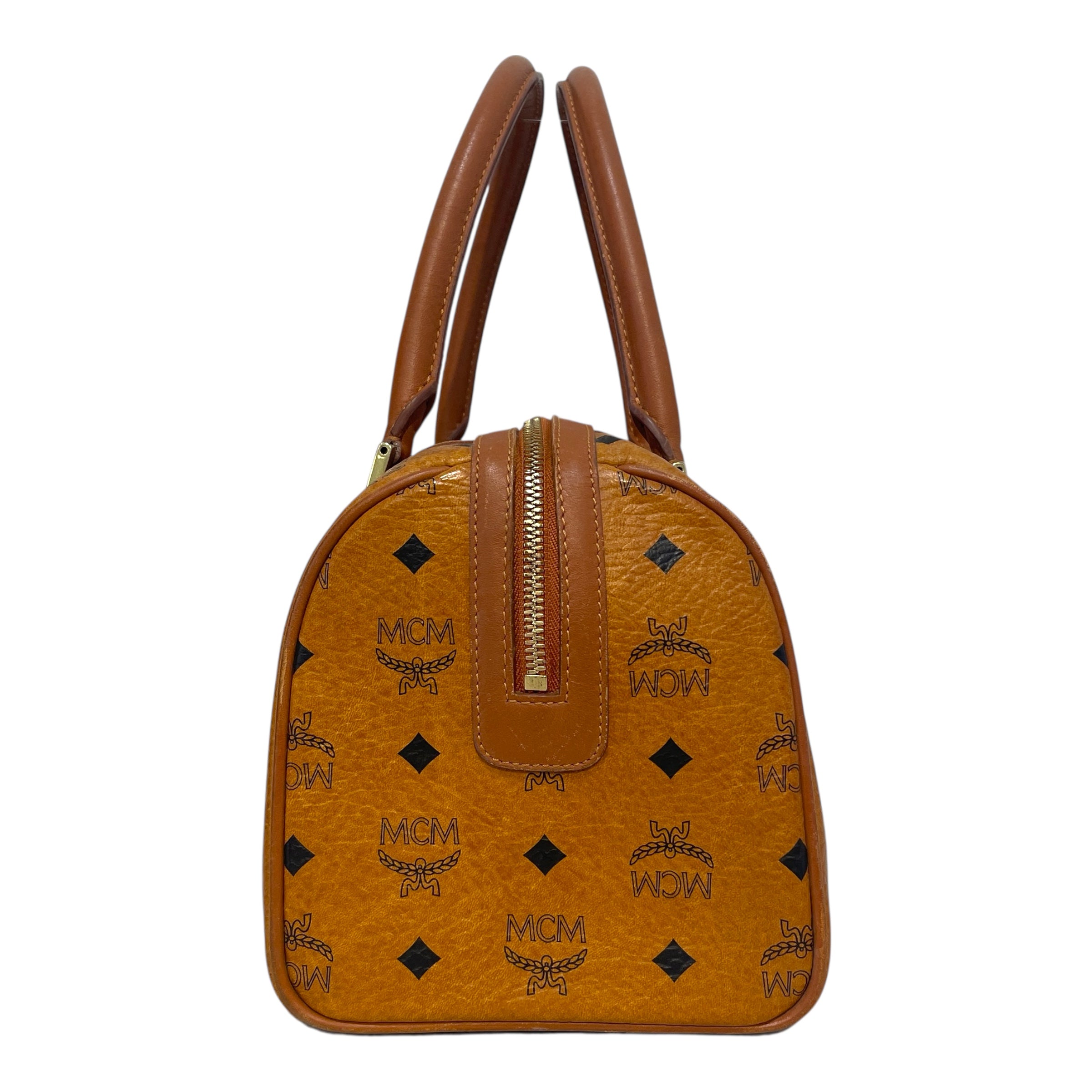 MCM/Hand Bag/Monogram/Leather/CML/Visetos Boston Satchel view 4