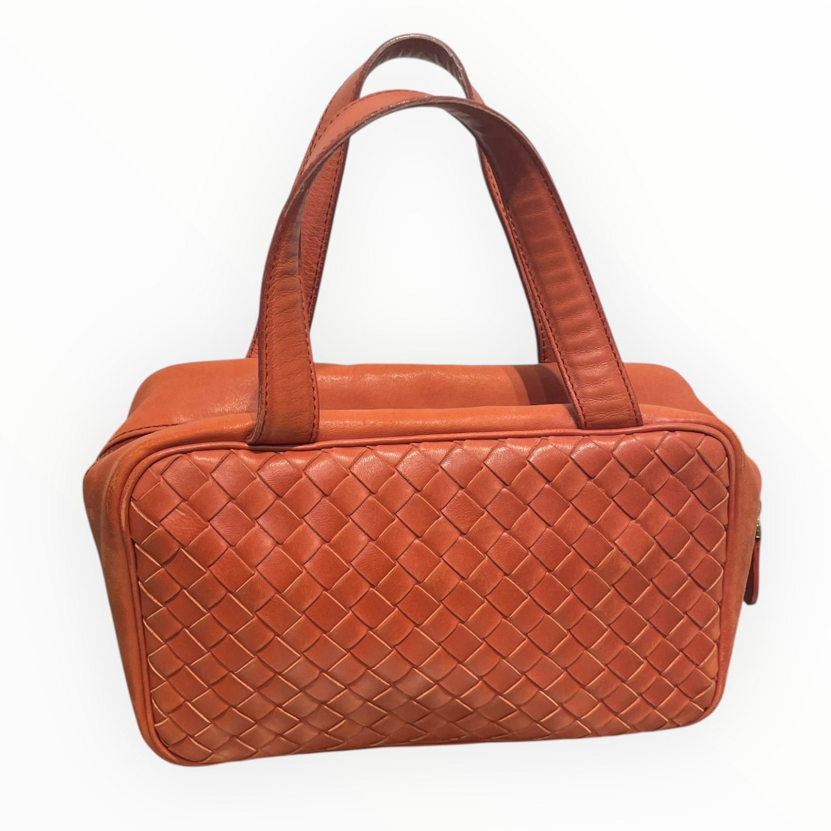 BOTTEGA VENETA/Hand Bag/Leather/ORN/RUST WOVEN view 1