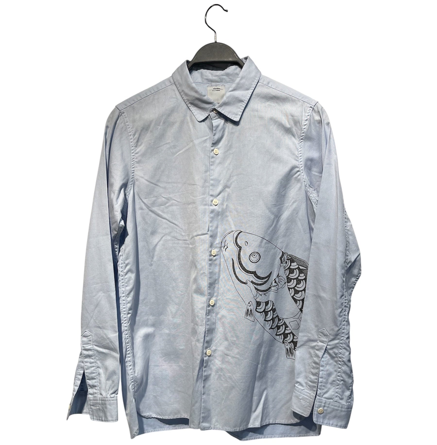 visvim/LS Shirt/S/Cotton/BLU/Stripe/ view 1