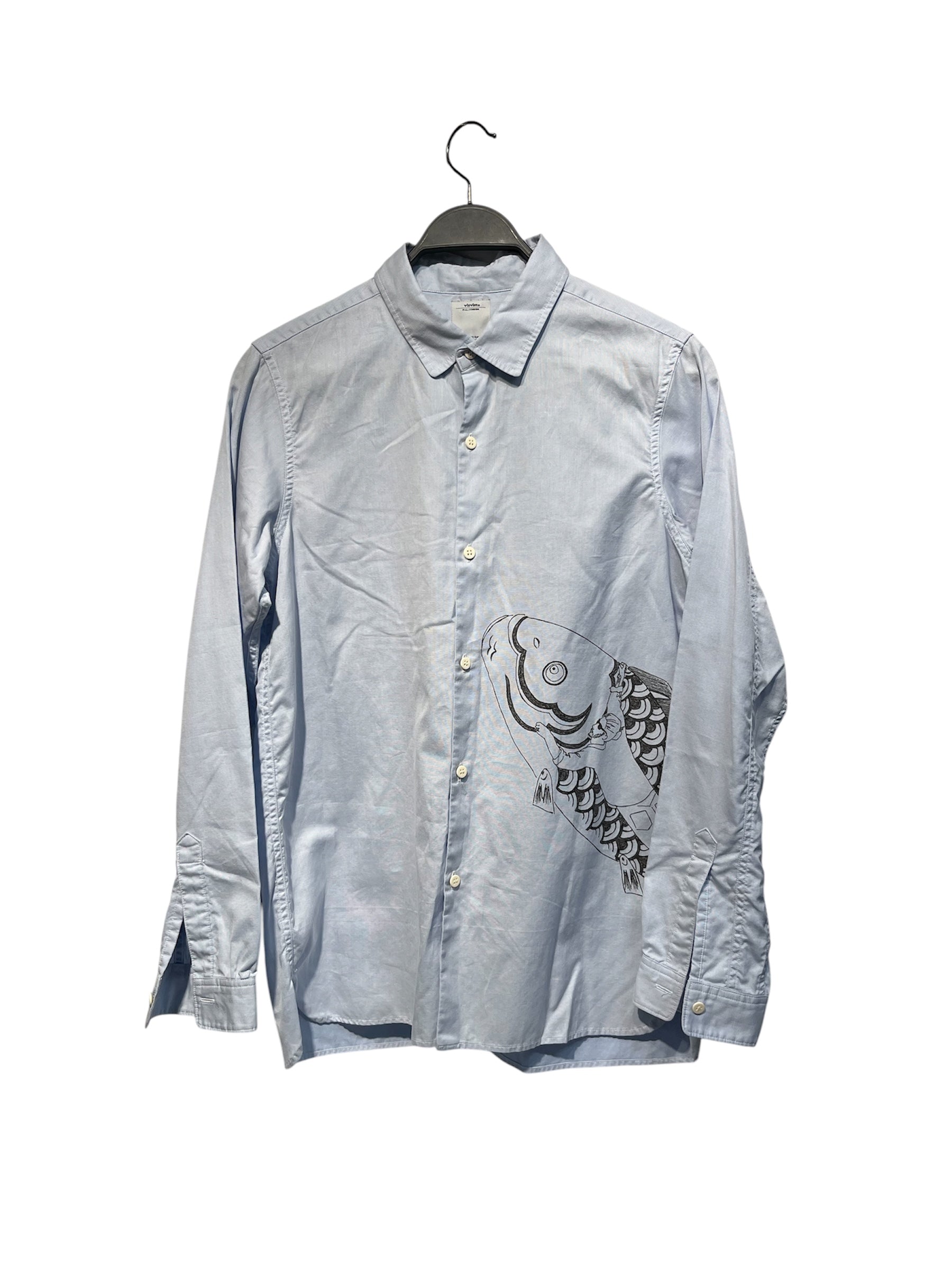visvim/LS Shirt/S/Cotton/BLU/Stripe/ view 1