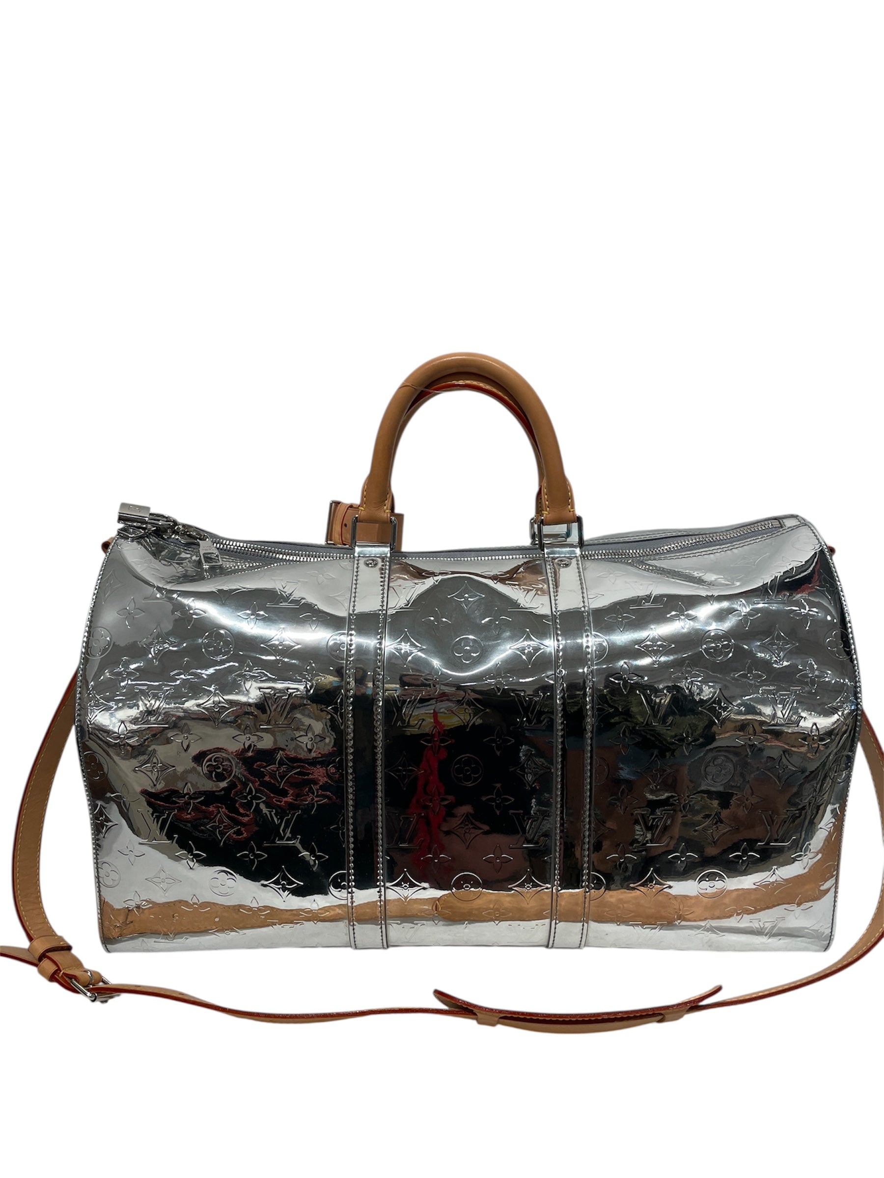 LOUIS VUITTON/Luggage/OS/Monogram/SLV/Mongrm Mirror Keepall 40' view 2