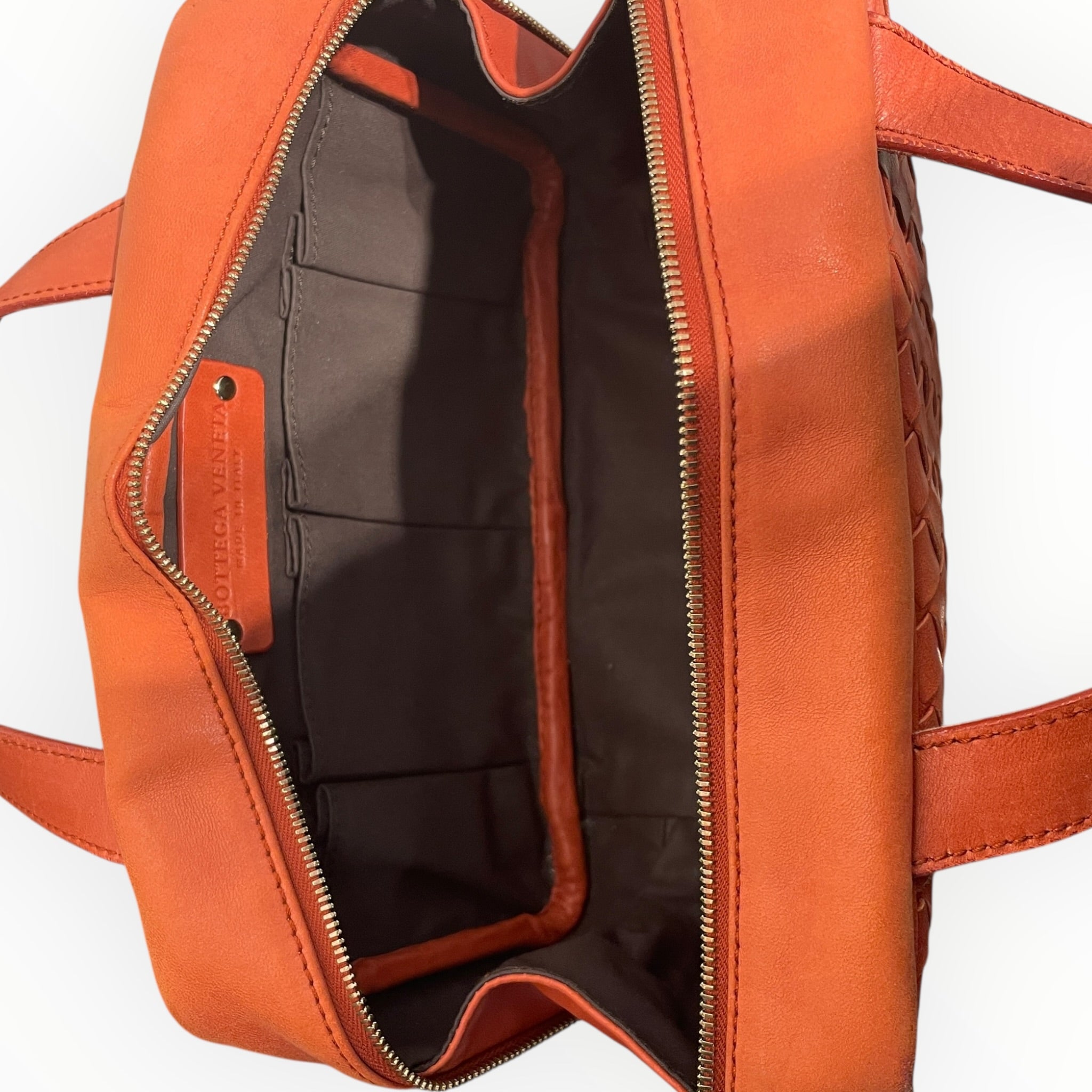 BOTTEGA VENETA/Hand Bag/Leather/ORN/RUST WOVEN view 4