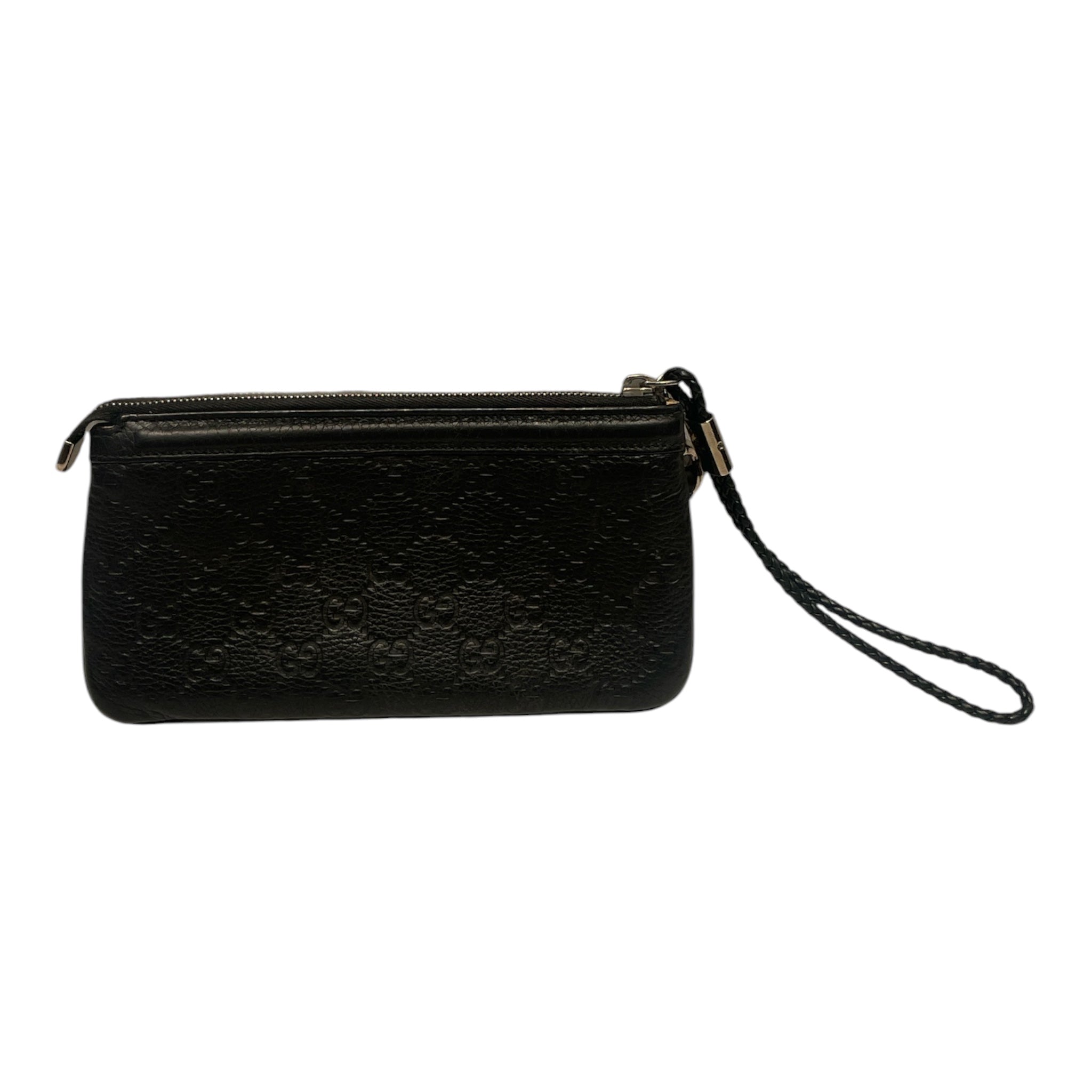 GUCCI/Wallet/Monogram/Leather/BLK/GUCCISSIMA HORSEBIT WRISTLET view 2