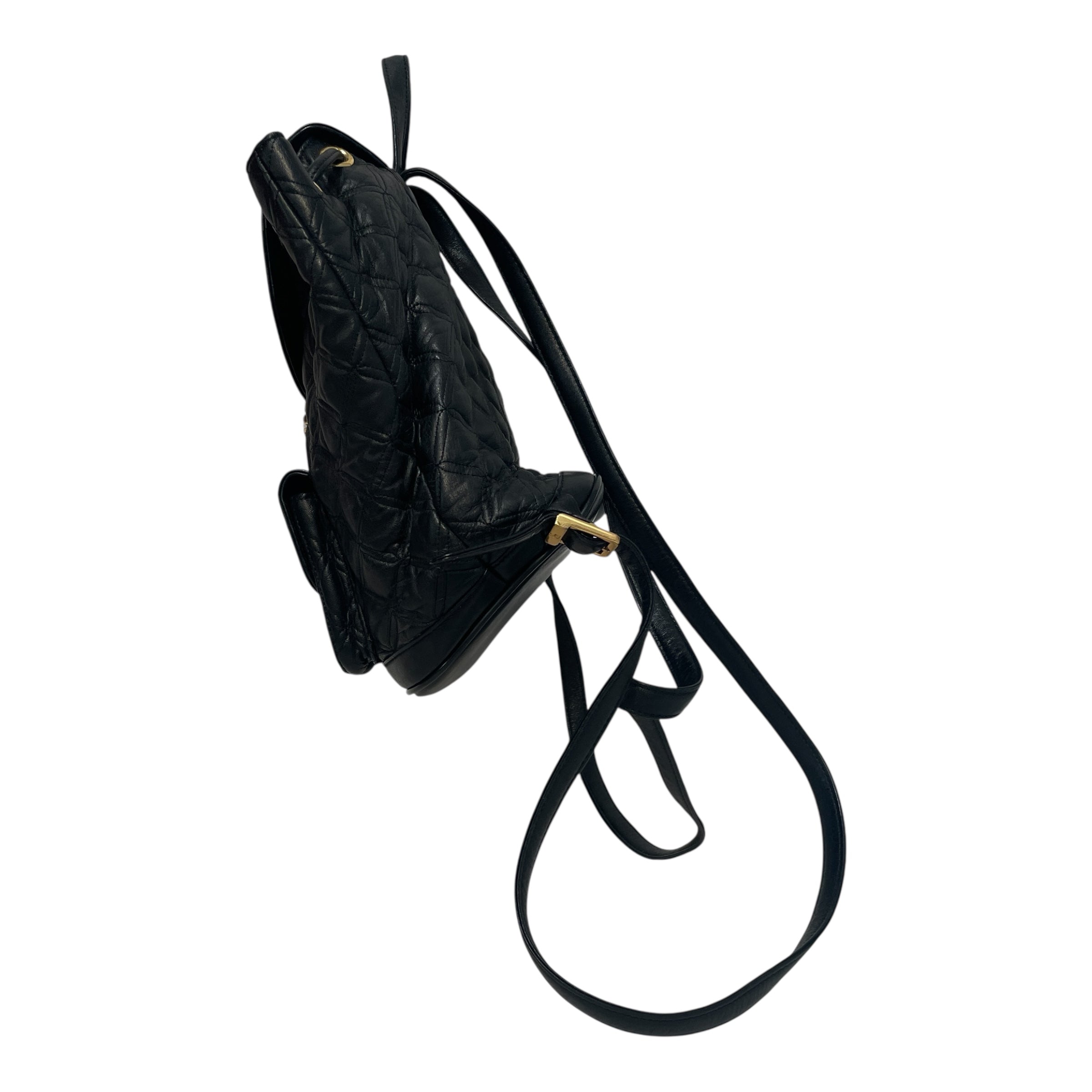MCM/Backpack/Leather/BLK/Munchen Vintage Quilted Bag view 3