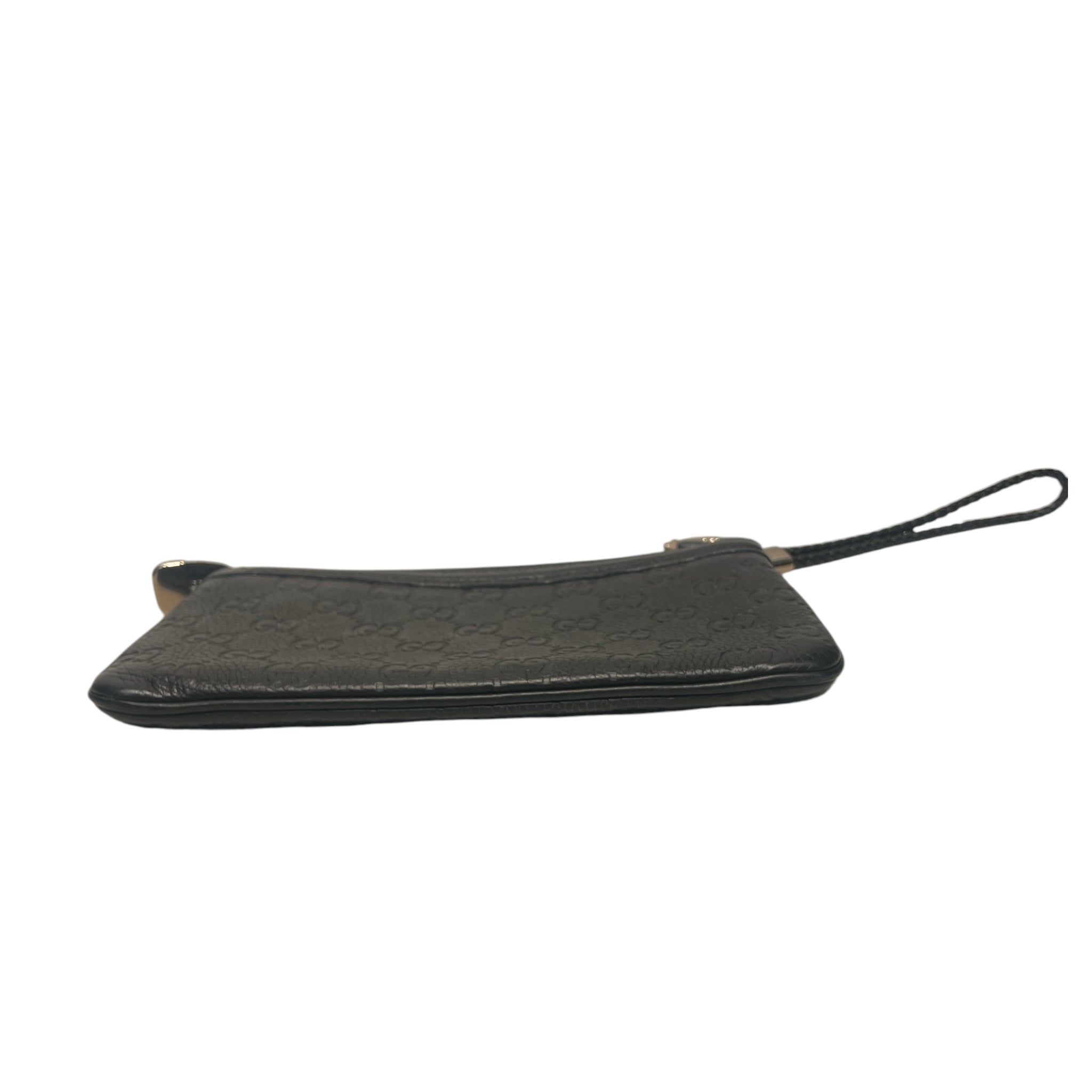 GUCCI/Wallet/Monogram/Leather/BLK/GUCCISSIMA HORSEBIT WRISTLET view 4