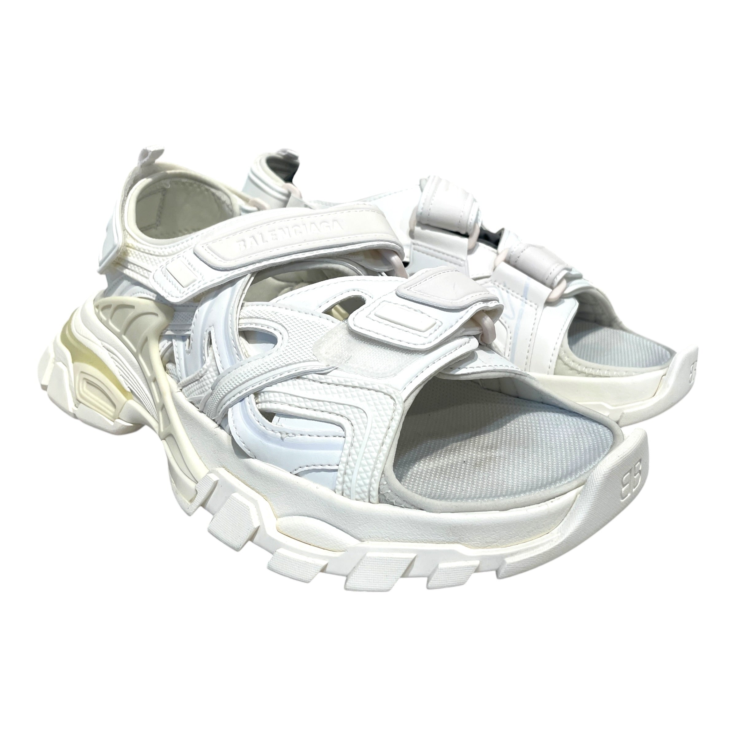 BALENCIAGA/Sandals/EU 41/Nylon/WHT/Track Sandals view 1