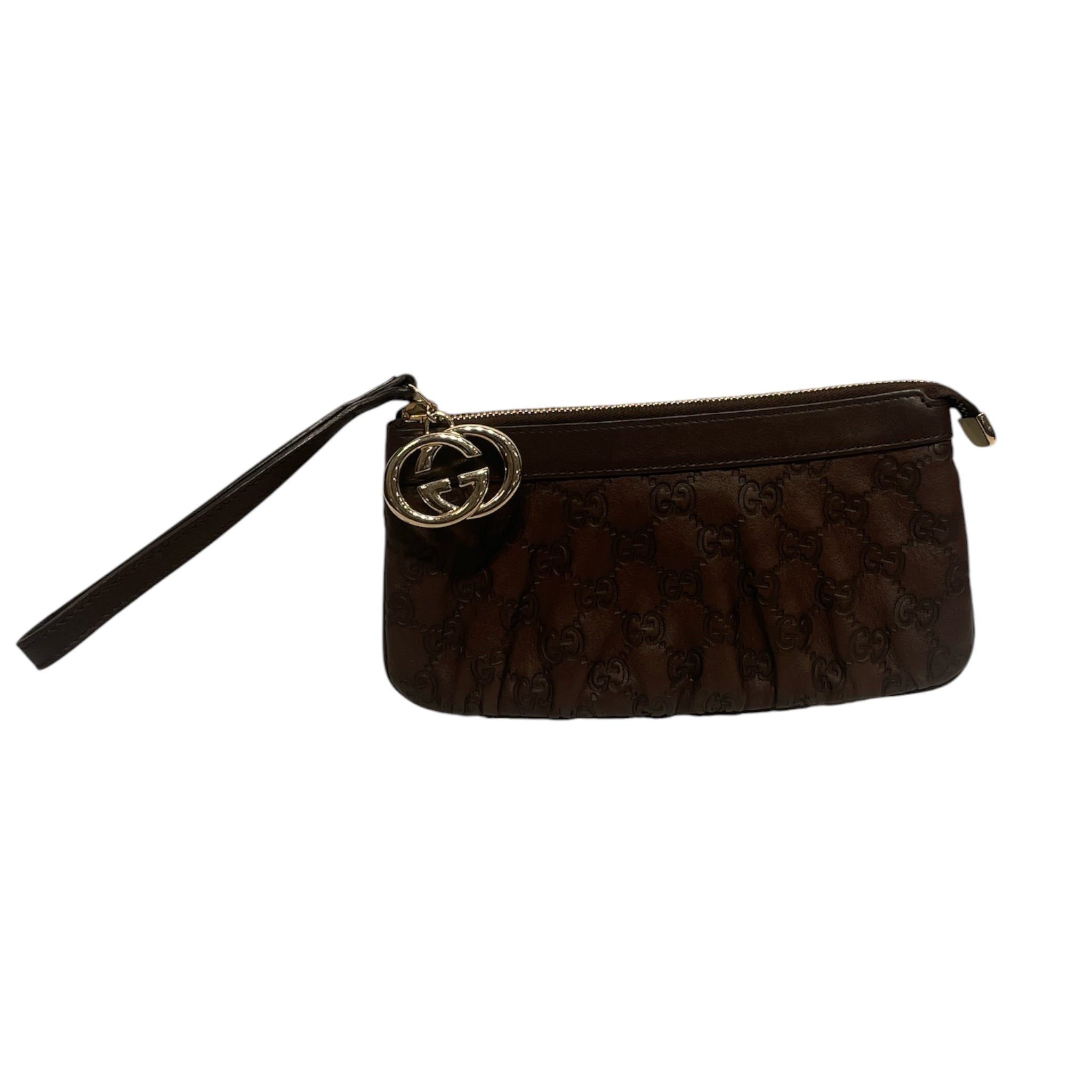 GUCCI/Bag/Leather/BRW/GUCCISSIMA WRISTLET view 1