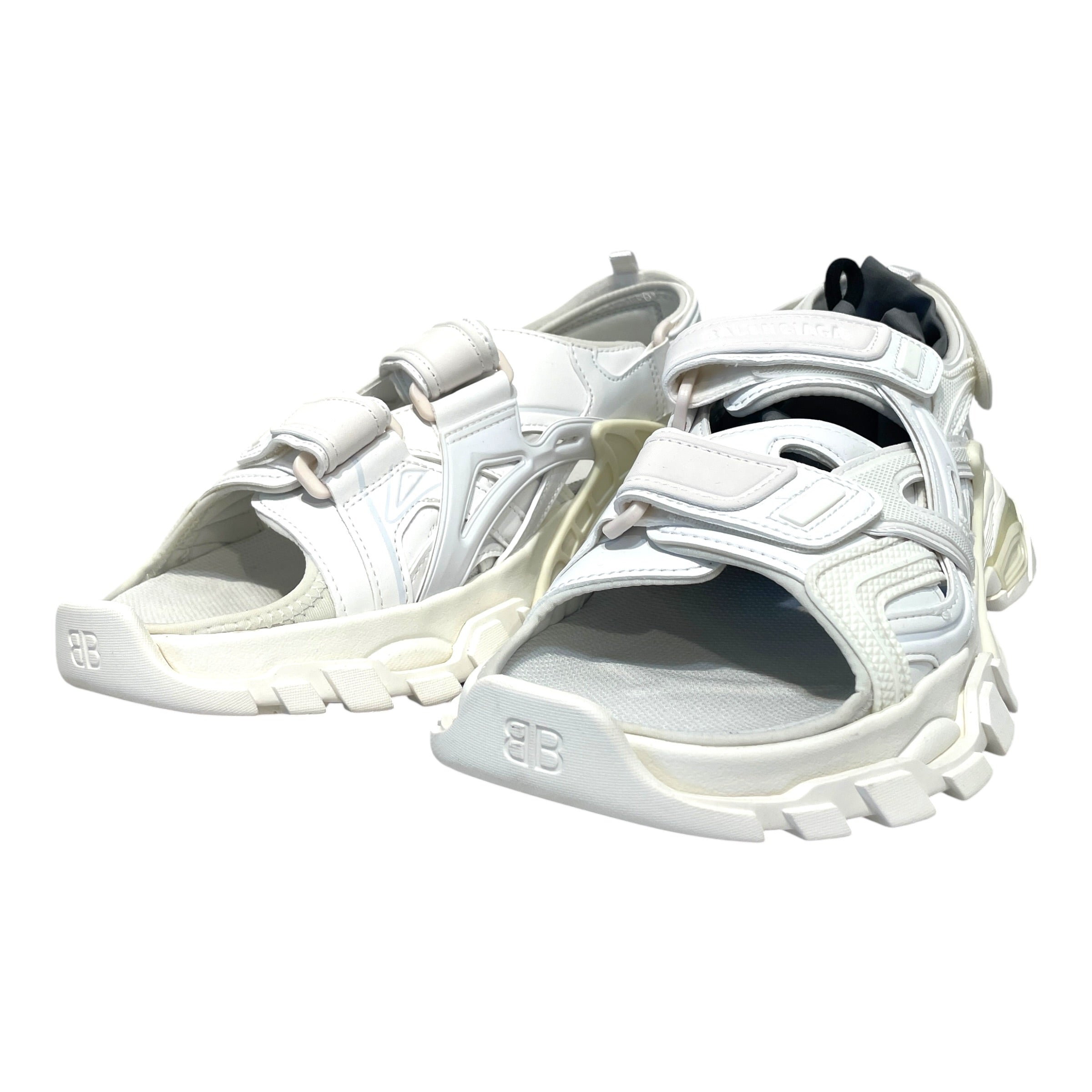 BALENCIAGA/Sandals/EU 41/Nylon/WHT/Track Sandals view 2