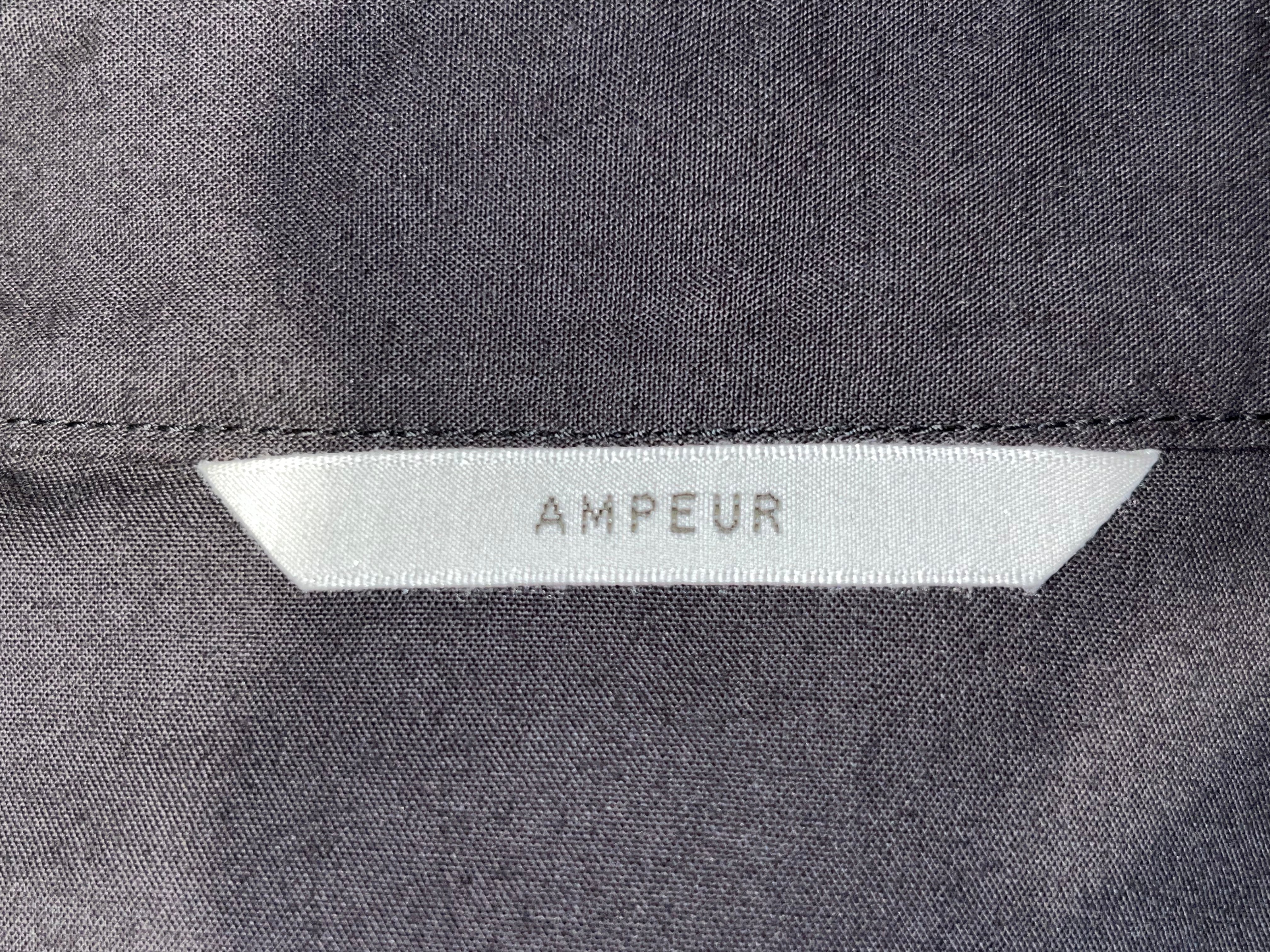 AMPEUR/LS Shirt/S/Cotton/BLK/ view 3