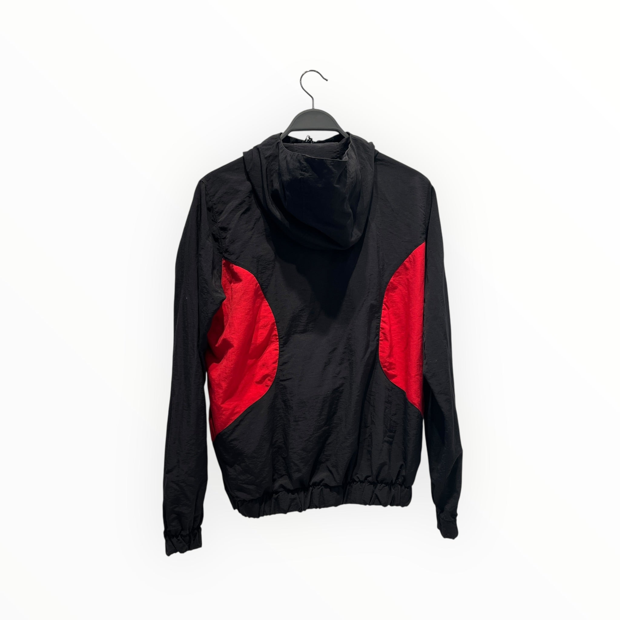 HELLSTAR/Windbreaker/XS/Acrylic/BLK/RED AND BLACK LOGO ON CHEST view 2