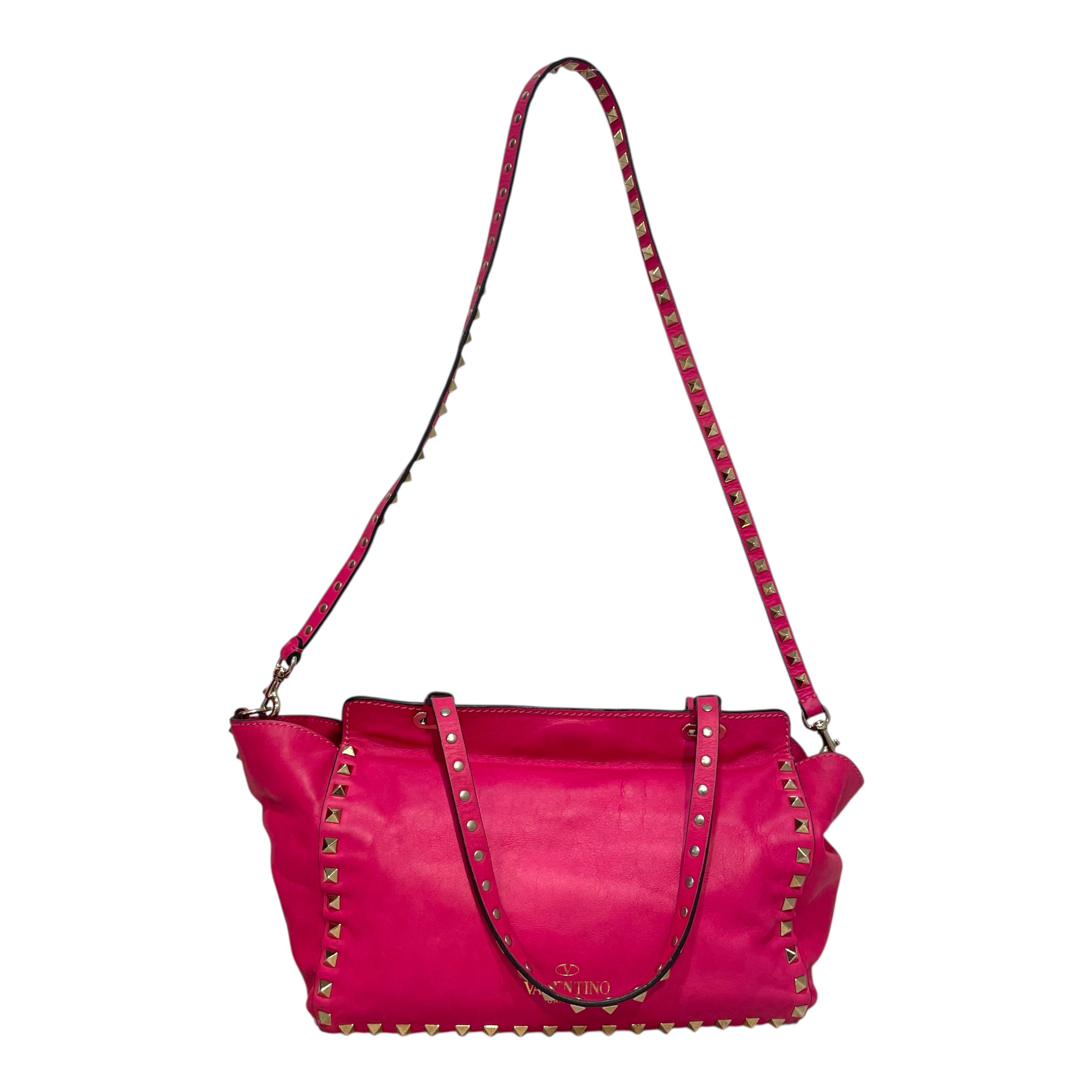 VALENTINO/Cross Body Bag/Leather/PNK/ Garavani Rockstud 2Way view 2