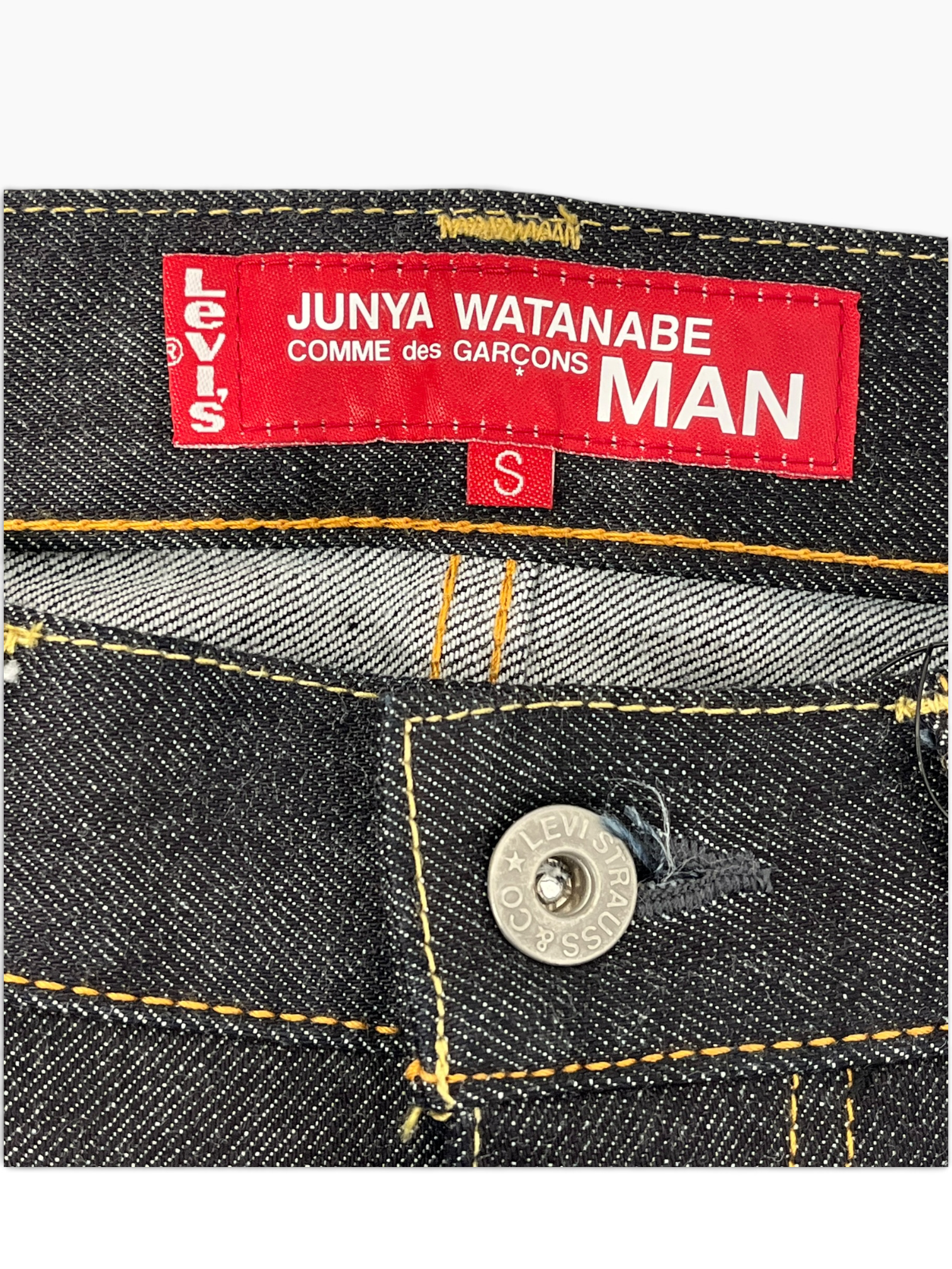 JUNYA WATANABE COMME des GARCONS MAN/Levi's/Pants/S/Cotton/IDG/Distressed/2016 BNWT PYTHON POCKET view 4