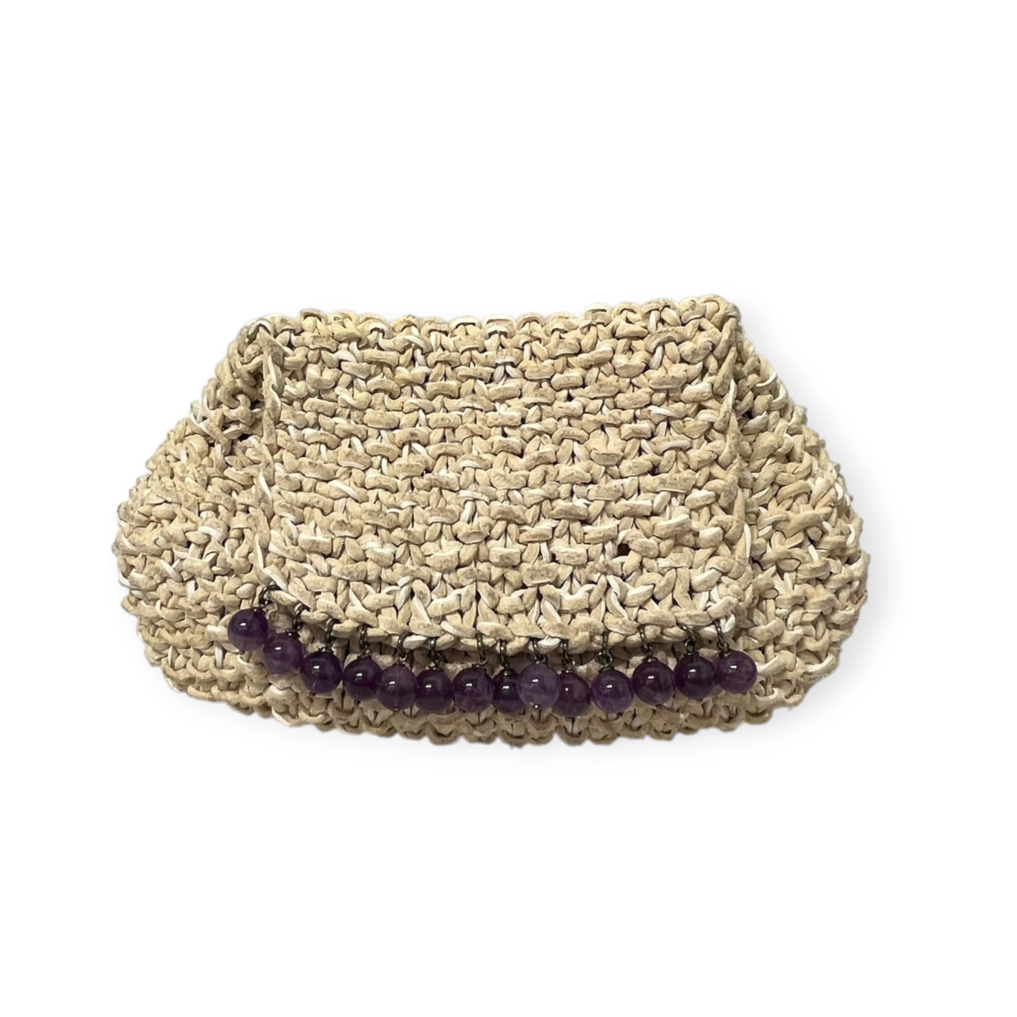 GRAZIA MARICA VOZZA/Clutch Bag/JEWEL CLUTCH PURPLE BEADS view 1