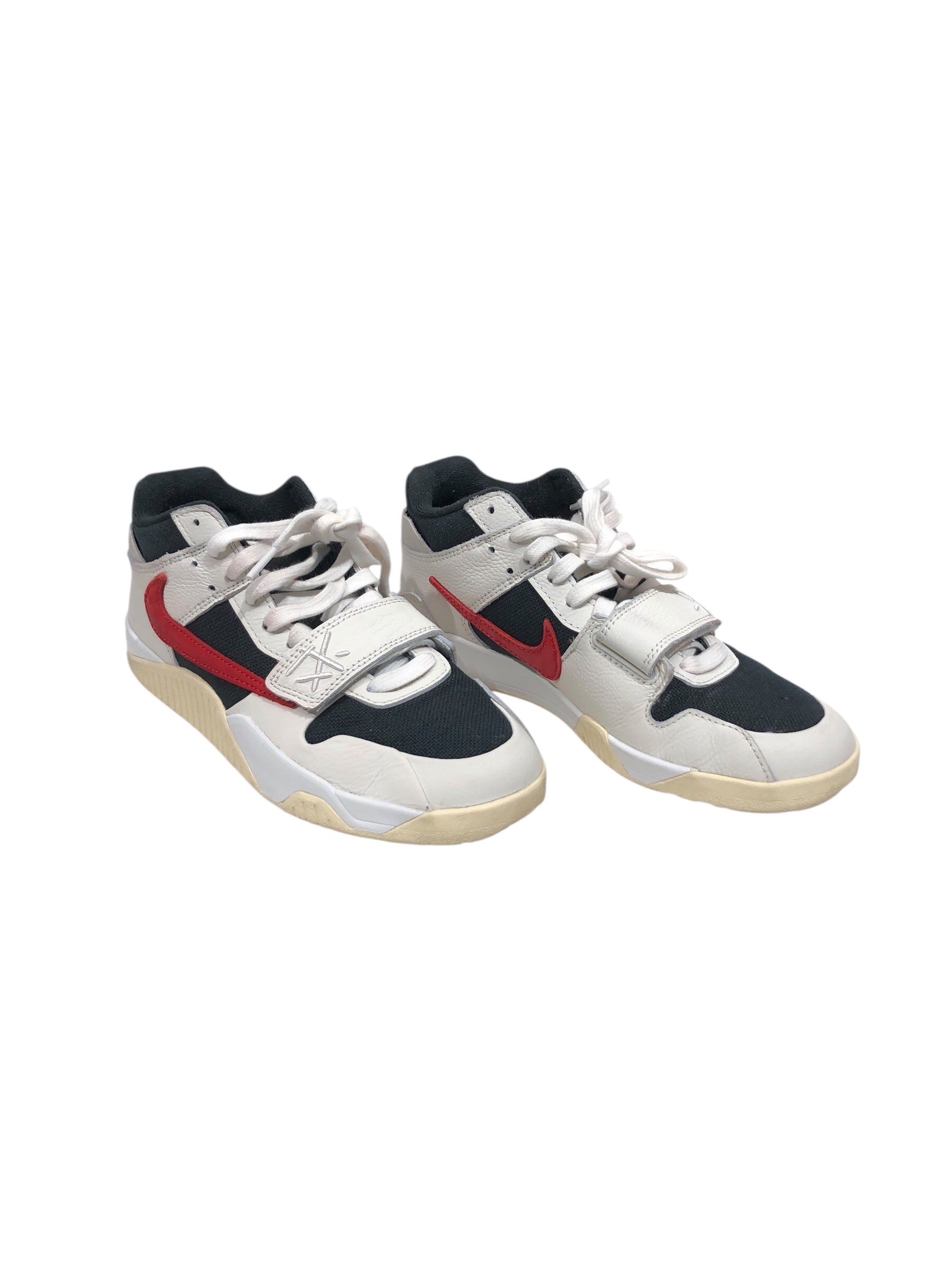 CACTUS JACK/NIKE/Low-Sneakers/US 8/Suede/WHT/Jumpman Jack view 1