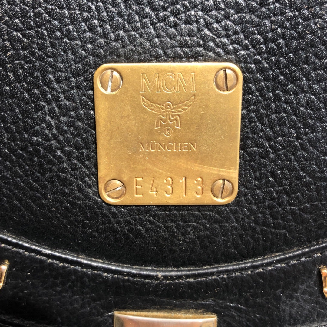 MCM/Backpack/Leather/BLK/ view 3
