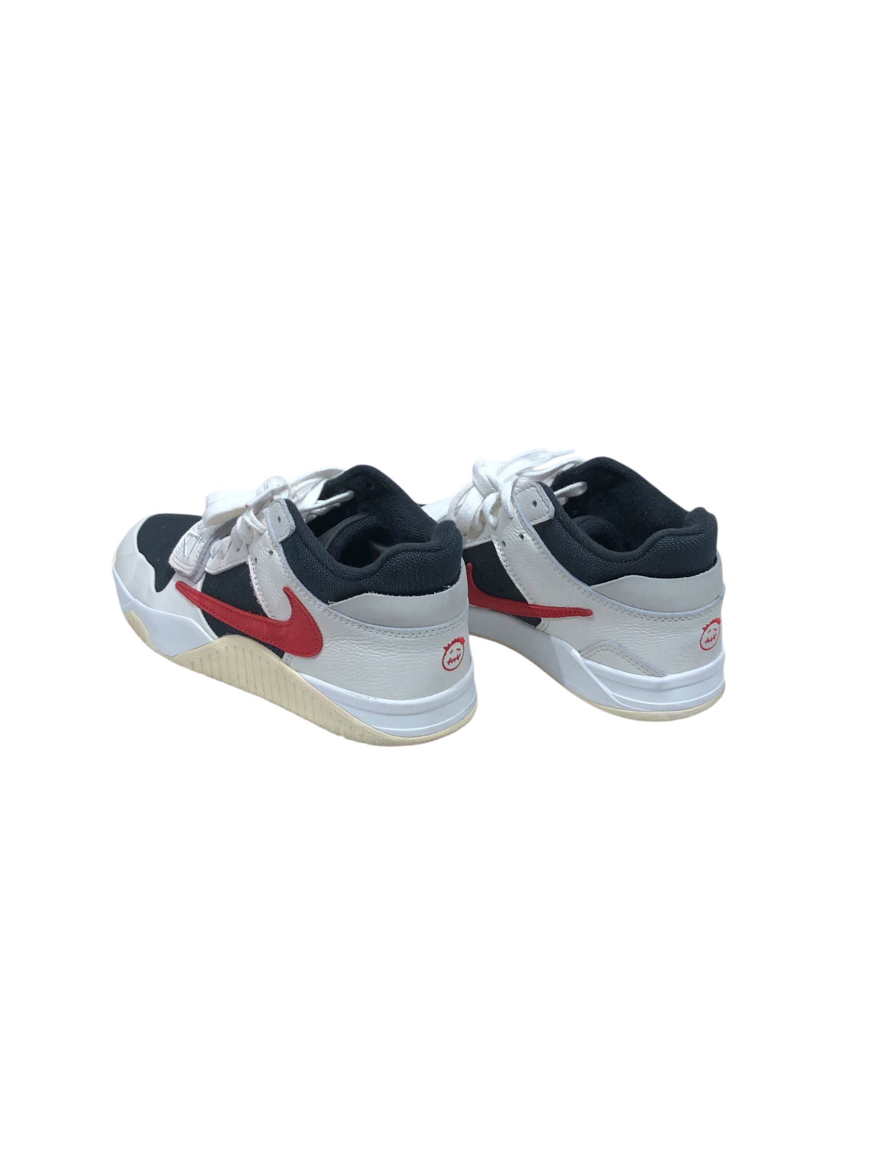CACTUS JACK/NIKE/Low-Sneakers/US 8/Suede/WHT/Jumpman Jack view 2