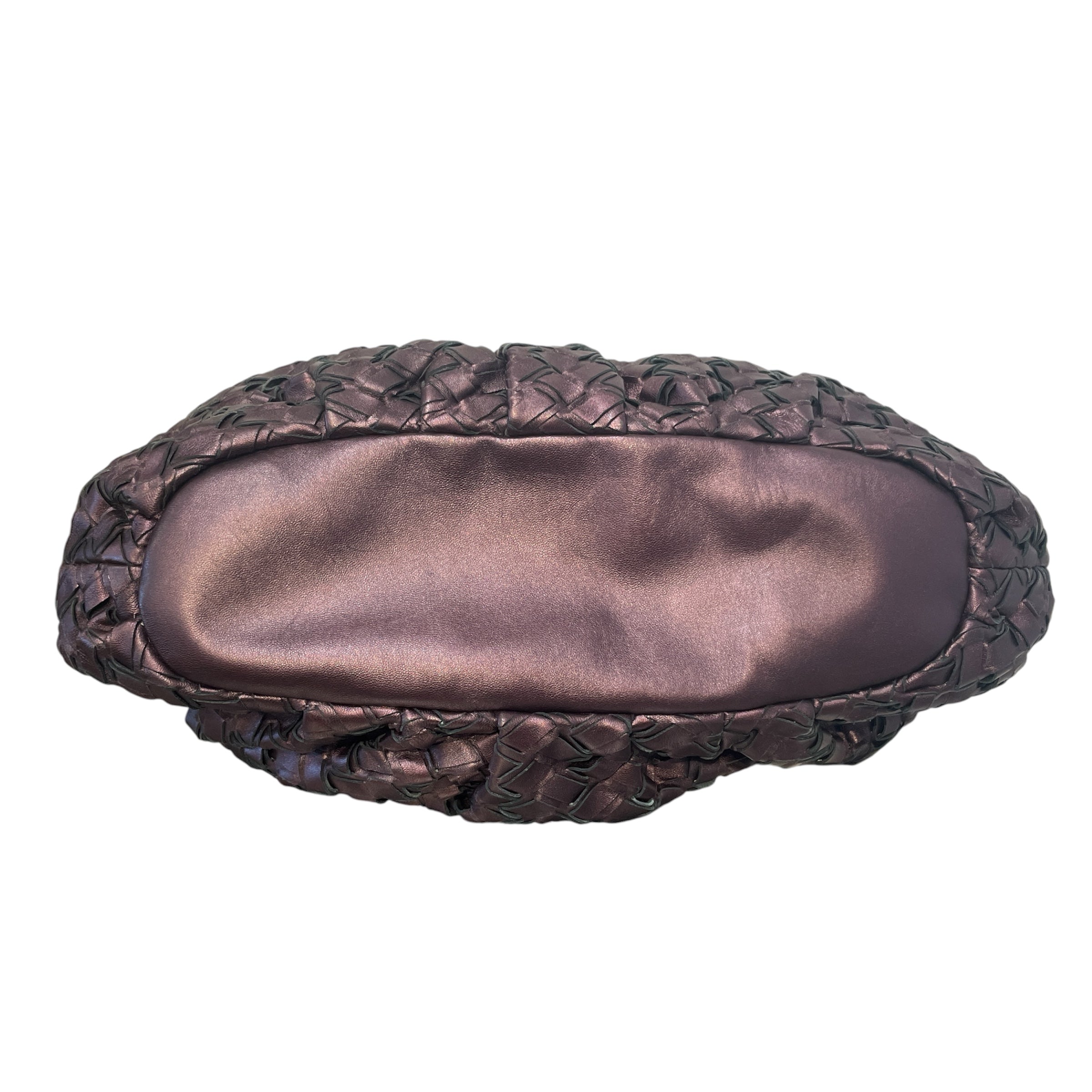 MIU MIU/Bag/Leather/PPL/Purple Woven Leather Hobo Bag view 3