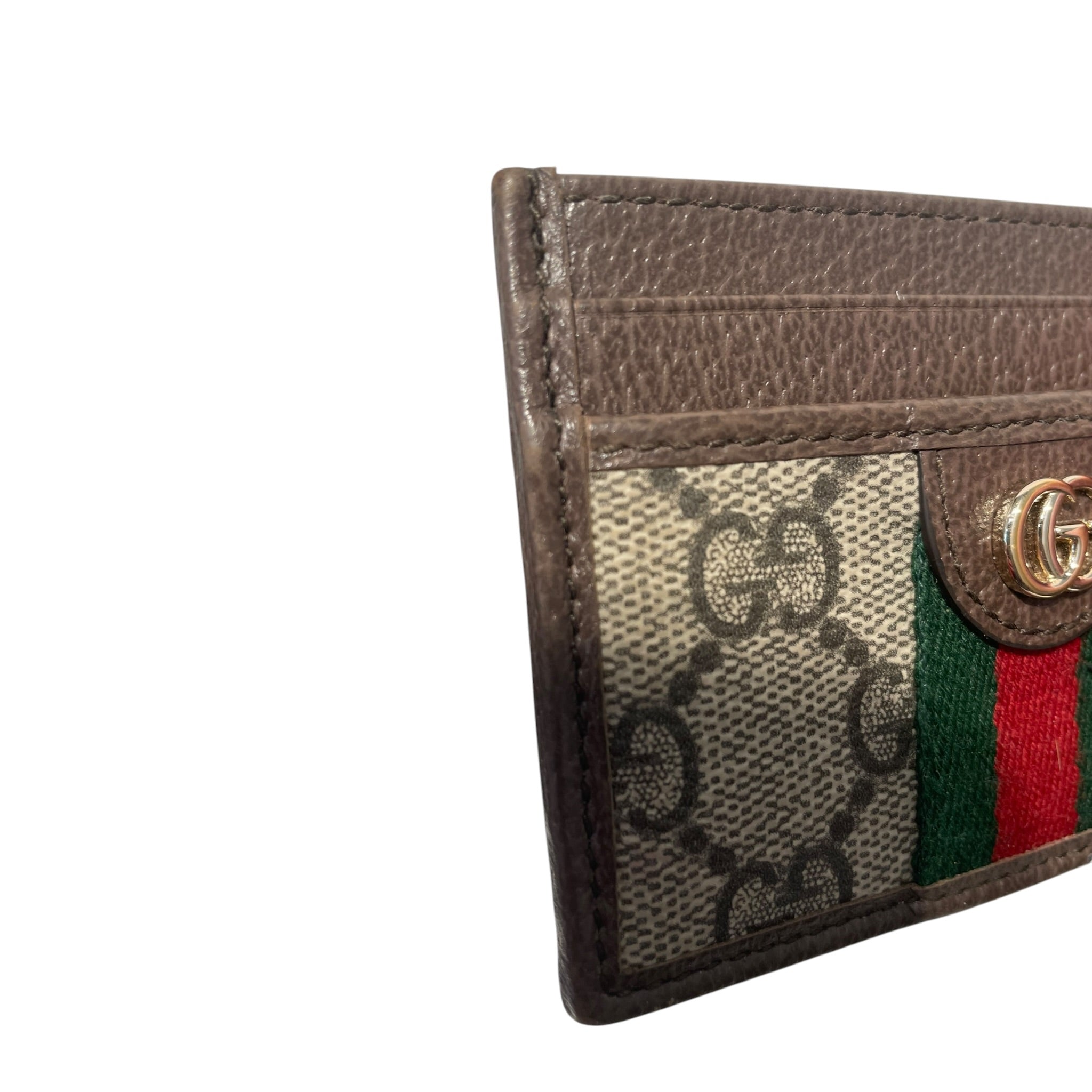 GUCCI/Wallet/Monogram/BRW/coated canvas cardholder view 6