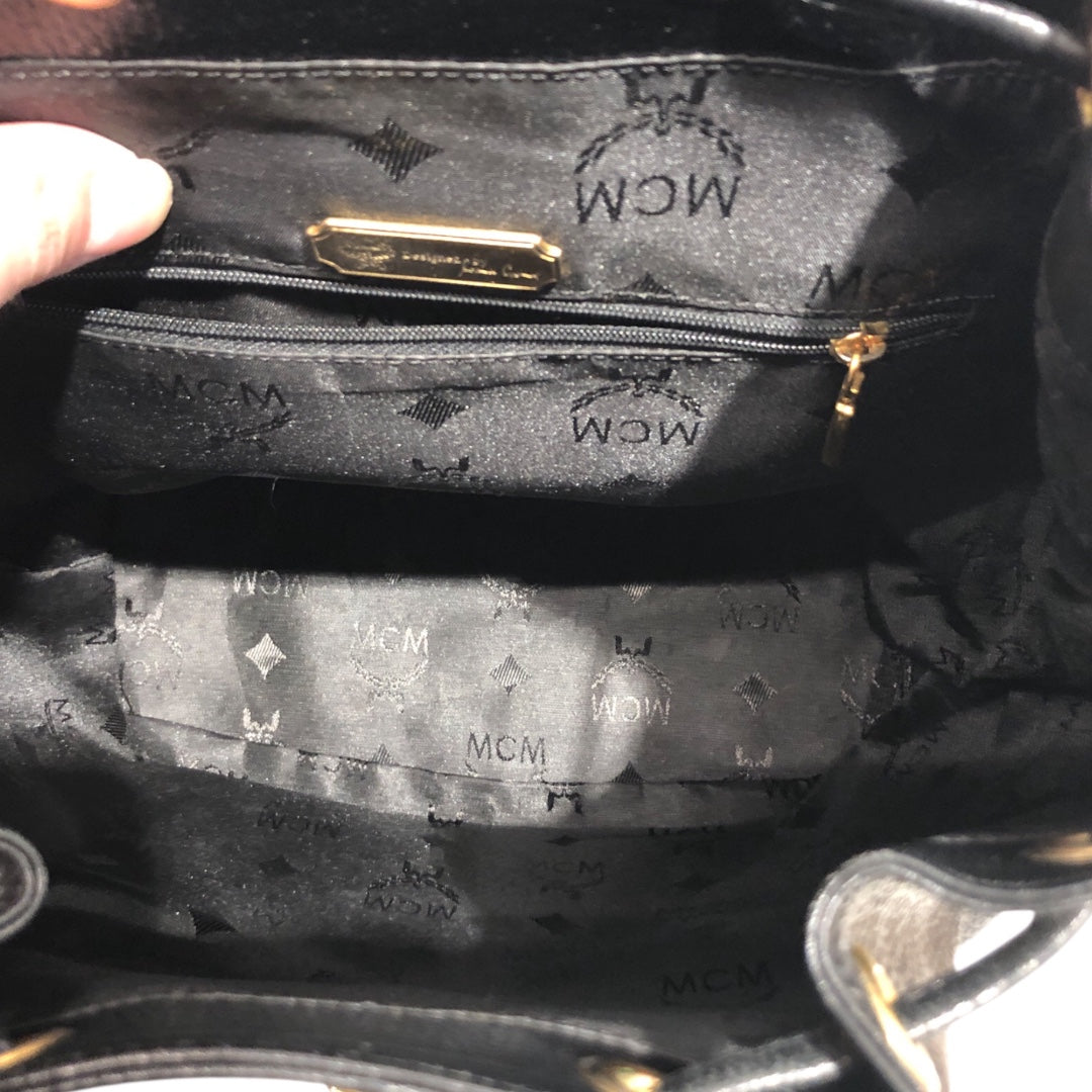 MCM/Backpack/Leather/BLK/ view 7