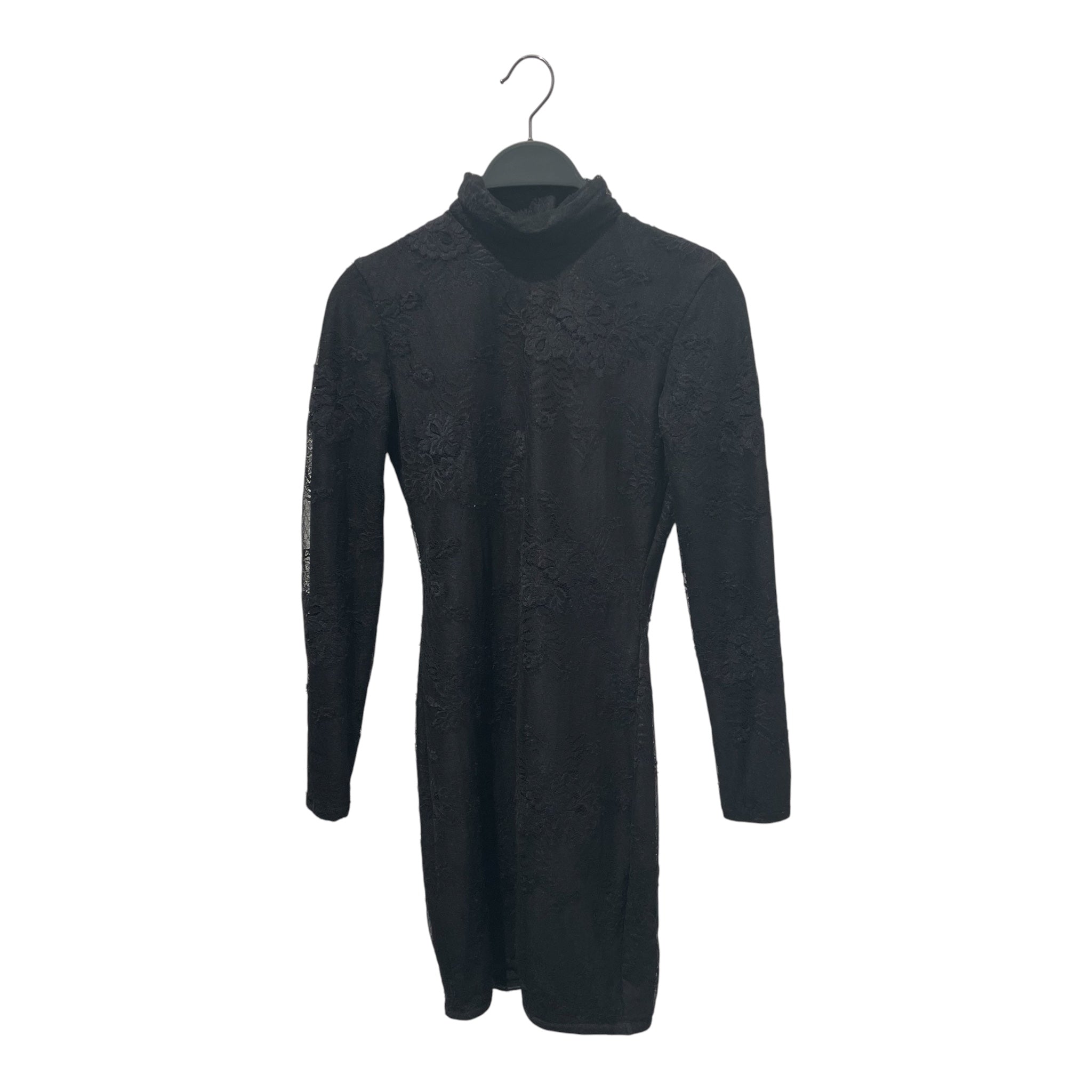 BALENCIAGA/LS Dress/34/Cotton/BLK/BLACK LACE LONG DRESS view 1