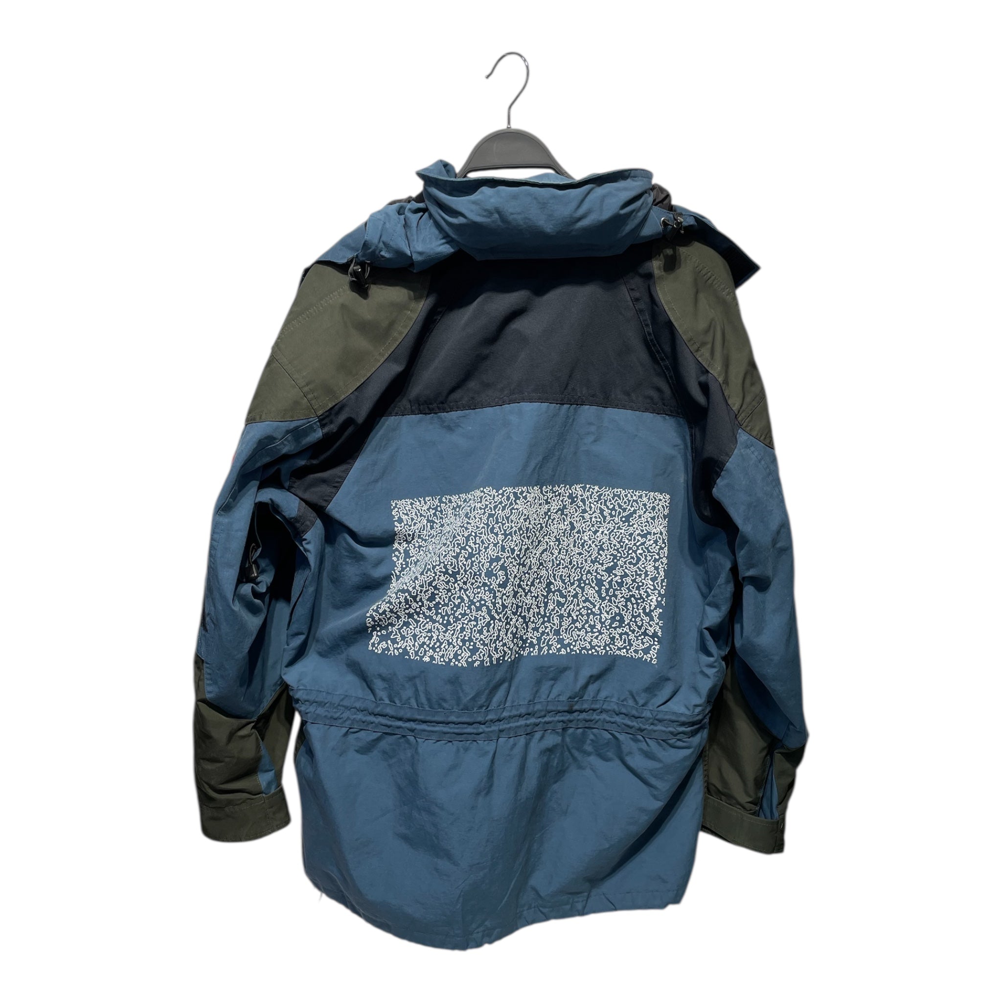 C.E(CAV EMPT)/Jacket/L/Polyester/BLU/DARK GREEN PANELING view 2