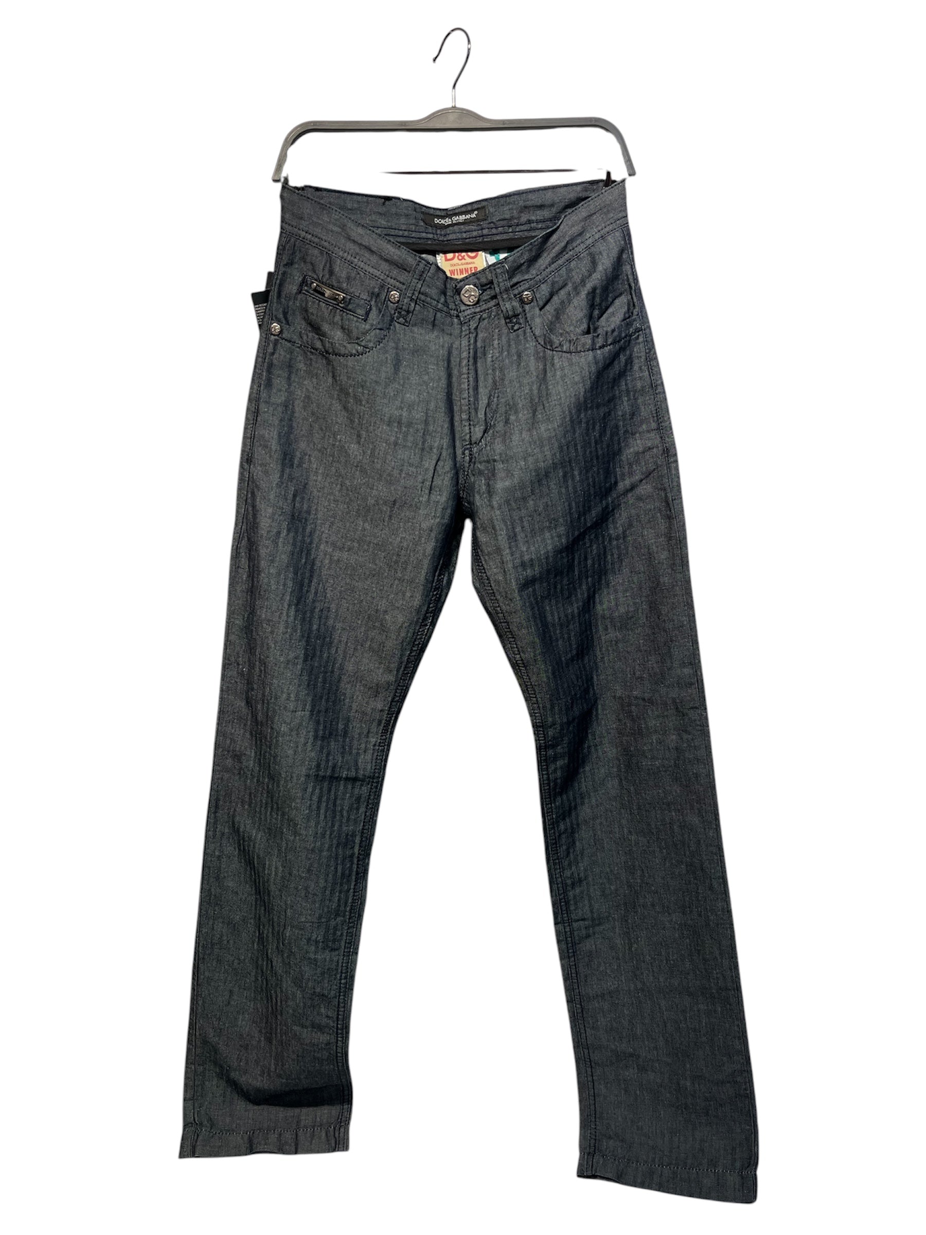 DOLCE&GABBANA/Straight Pants/28/Cotton/NVY/ view 1