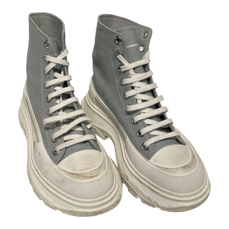 Alexander McQueen/Hi-Sneakers/EU 37/Cotton/SLV/