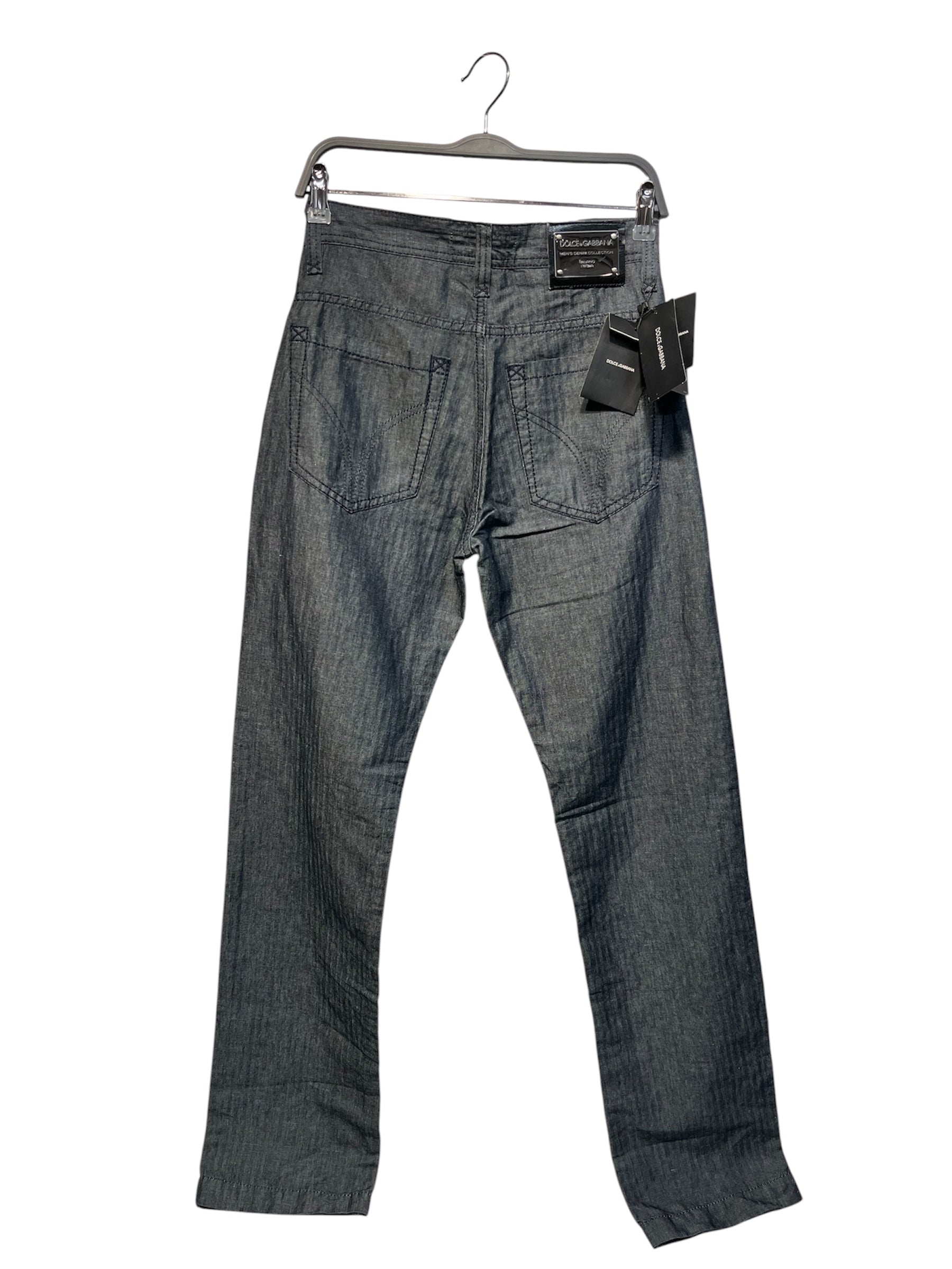 DOLCE&GABBANA/Straight Pants/28/Cotton/NVY/ view 2