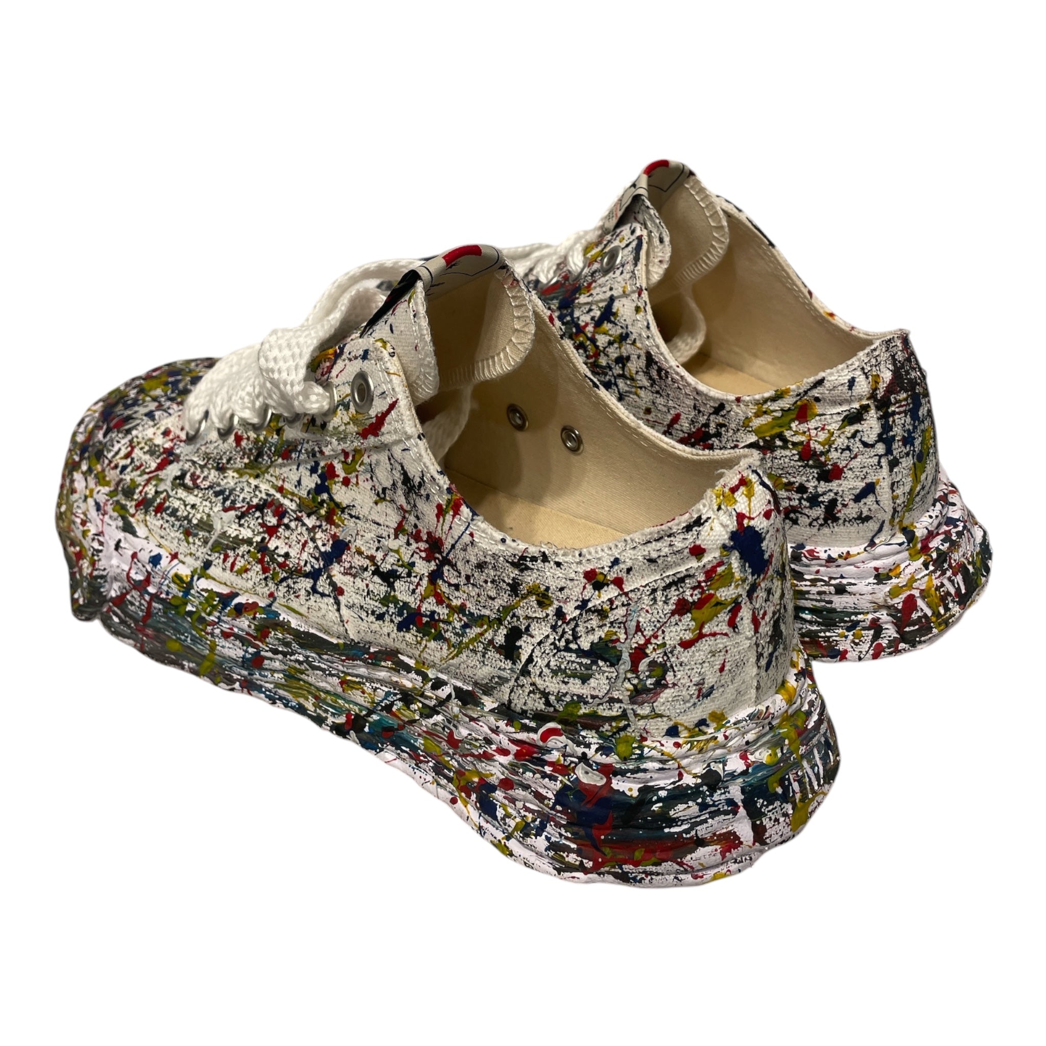 MIHARA YASUHIRO/Low-Sneakers/EU 43/WHT/PAINT SPLATTER view 2