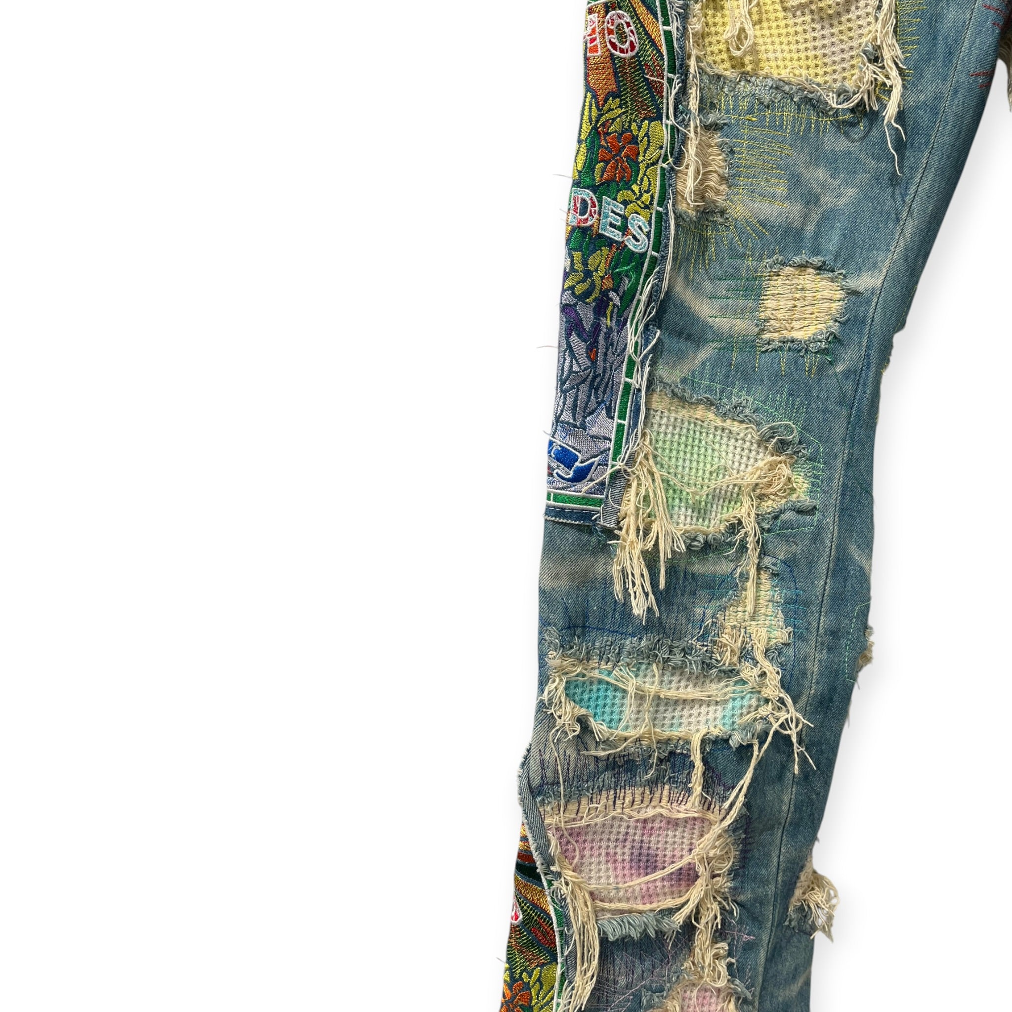 WHO DECIDES WAR/Pants/30/Cotton/IDG/All Over Print/DOUBLE STAIN GLASS FUSION RGB view 2