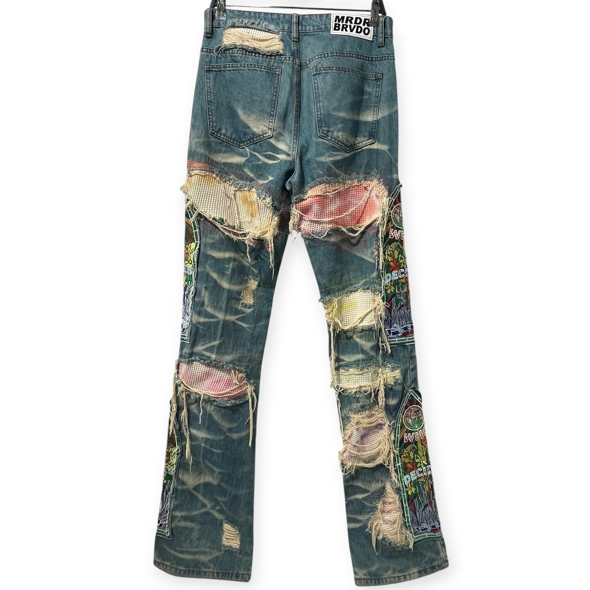 WHO DECIDES WAR/Pants/30/Cotton/IDG/All Over Print/DOUBLE STAIN GLASS FUSION RGB view 5