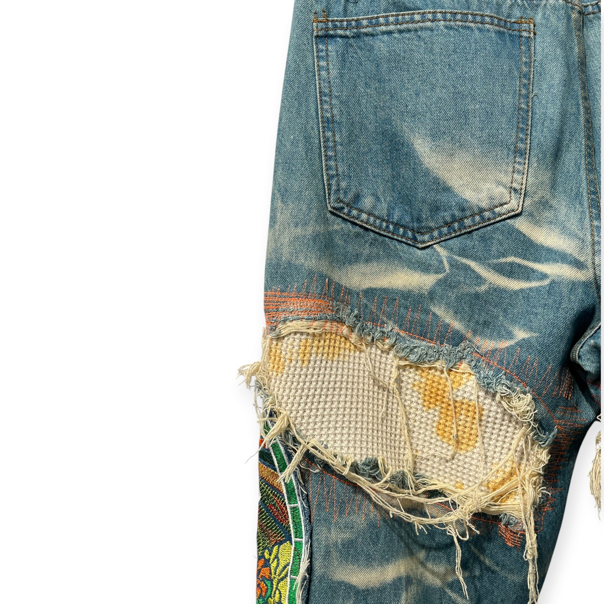 WHO DECIDES WAR/Pants/30/Cotton/IDG/All Over Print/DOUBLE STAIN GLASS FUSION RGB view 7