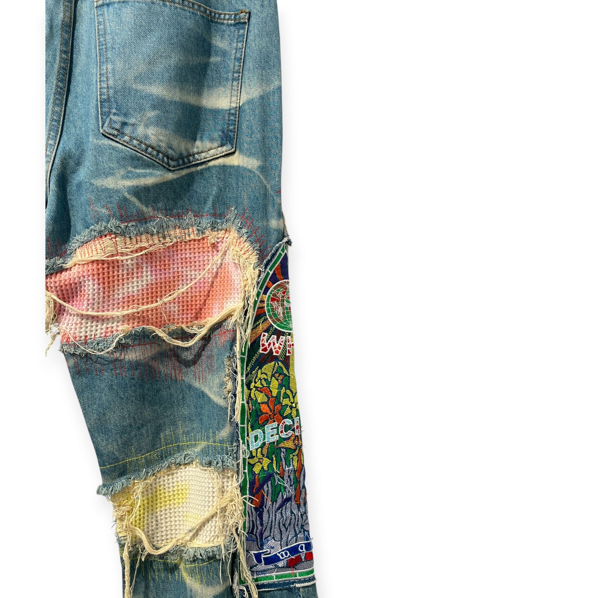 WHO DECIDES WAR/Pants/30/Cotton/IDG/All Over Print/DOUBLE STAIN GLASS FUSION RGB view 6