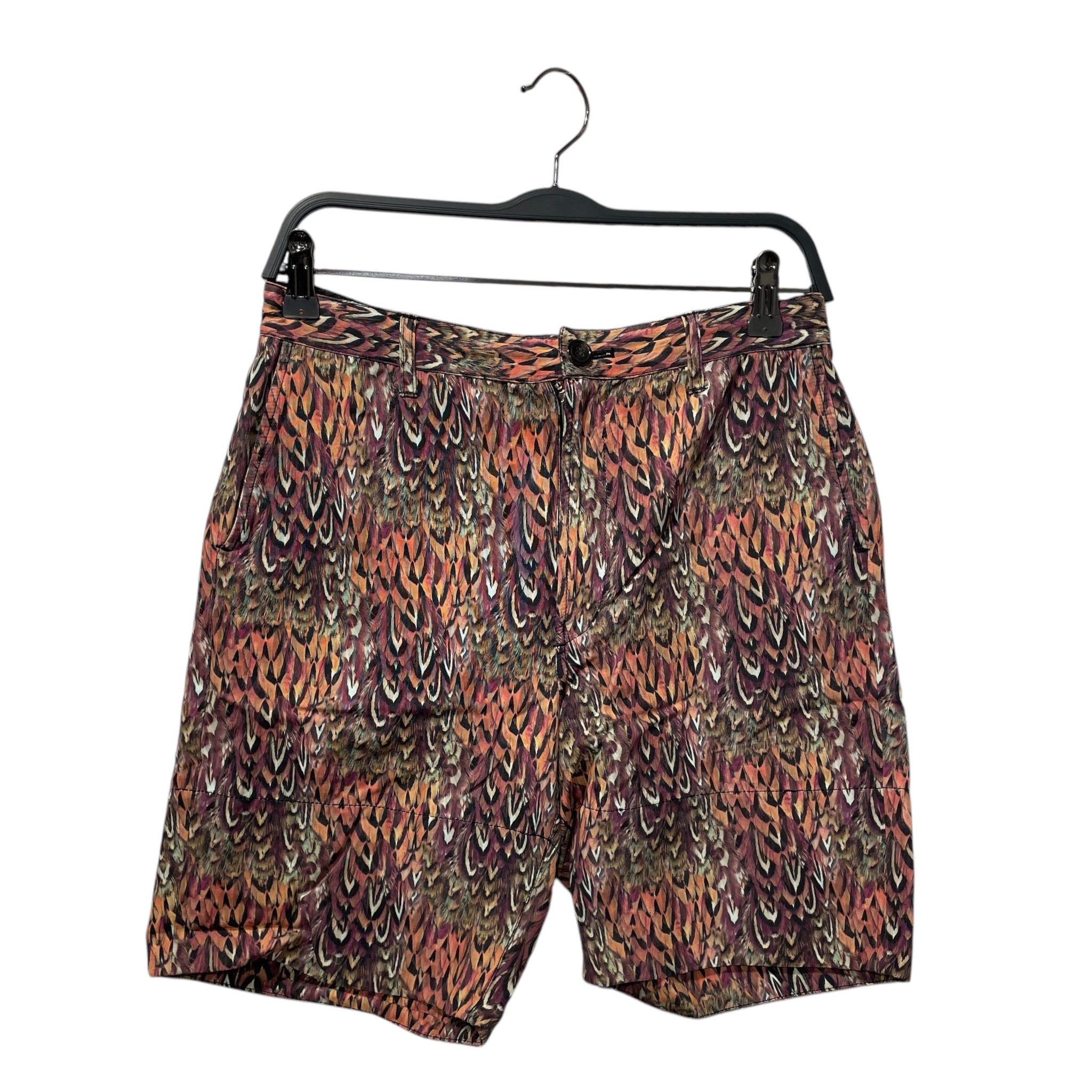 MIHARA YASUHIRO/Shorts/44/Cotton/MLT/Animal Pattern/Feather Print view 1