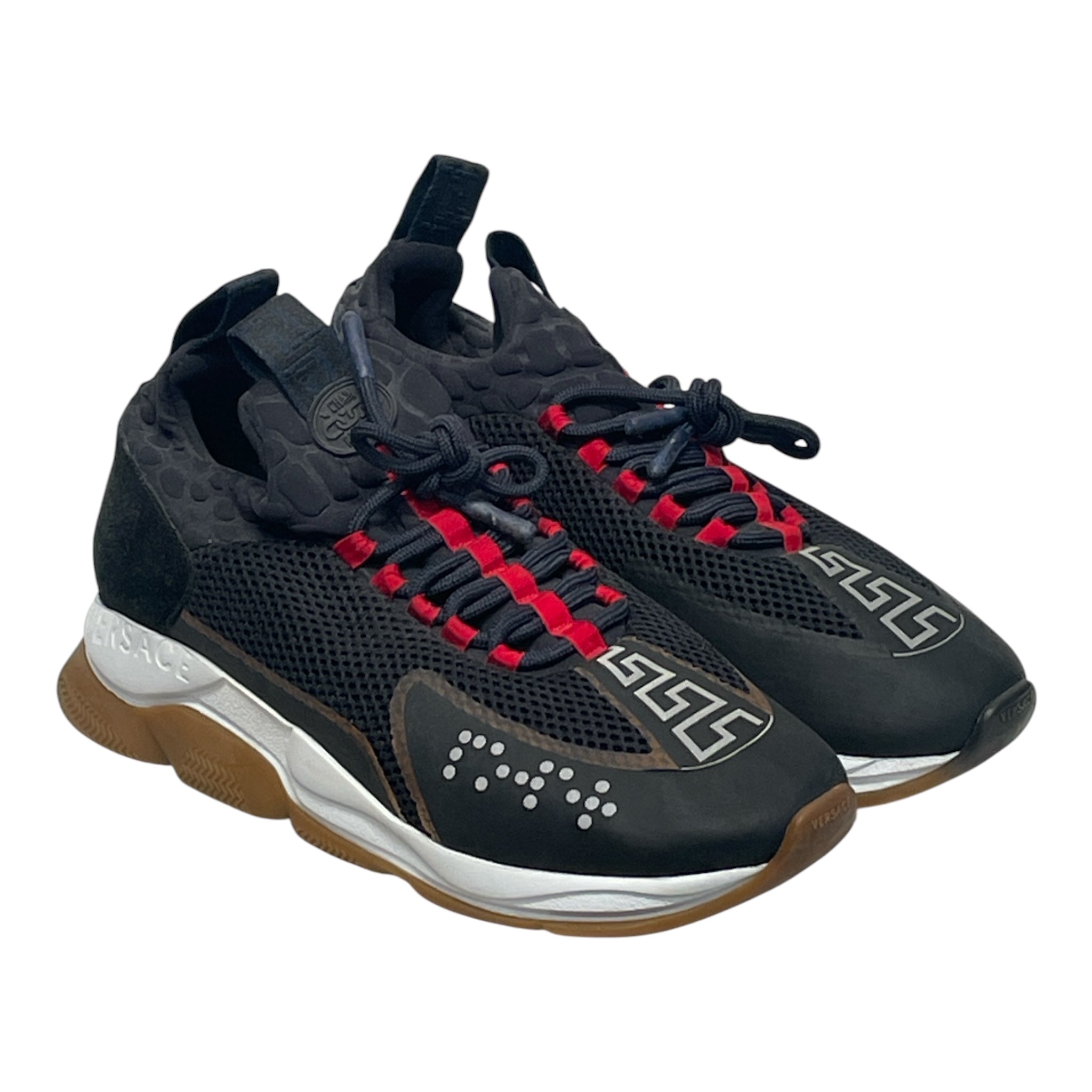 GIANNI VERSACE/Low-Sneakers/EU 45/Cotton/BLK/ view 1