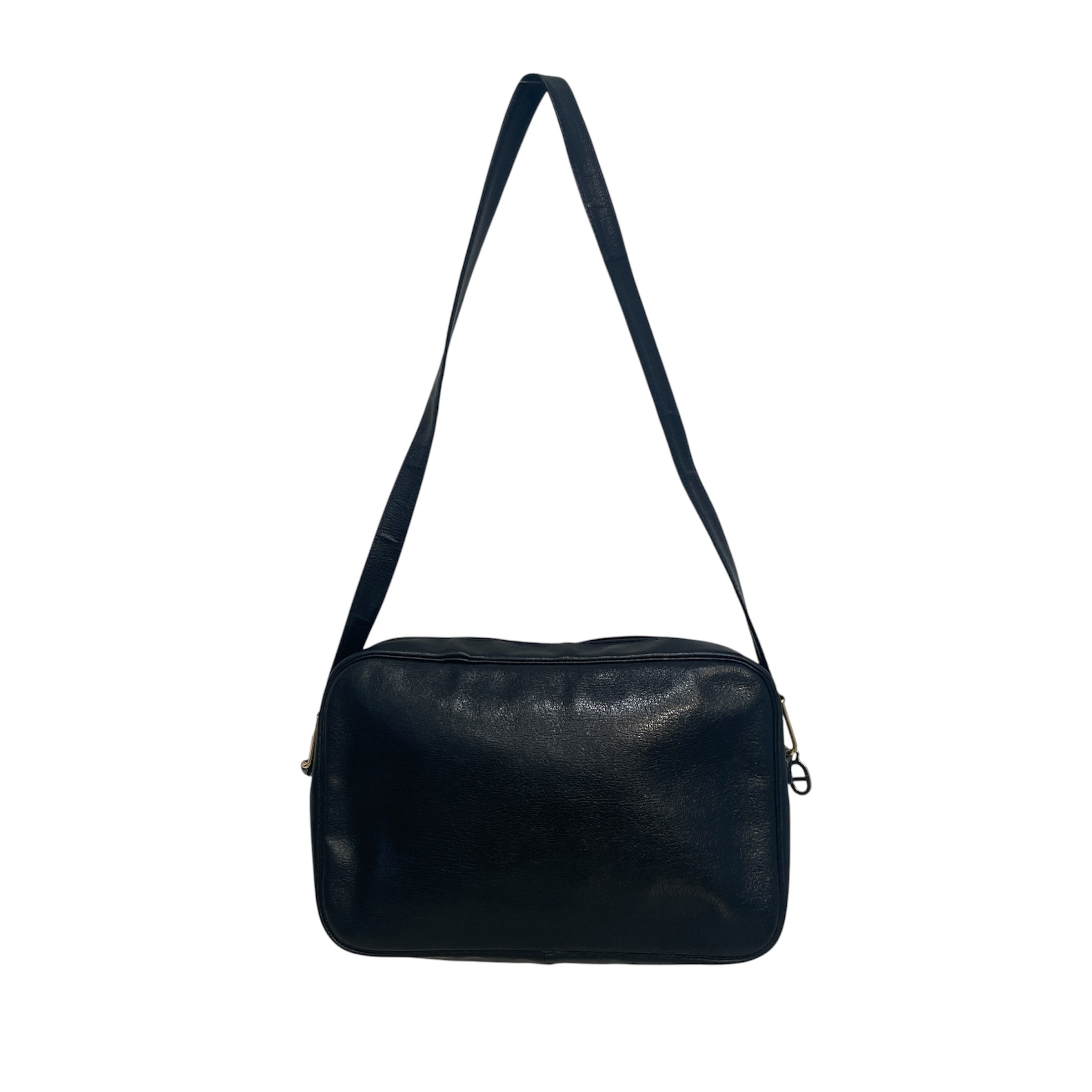 Christian Dior/Cross Body Bag/Leather/BLK/Gold-Tone CD Hardware view 2