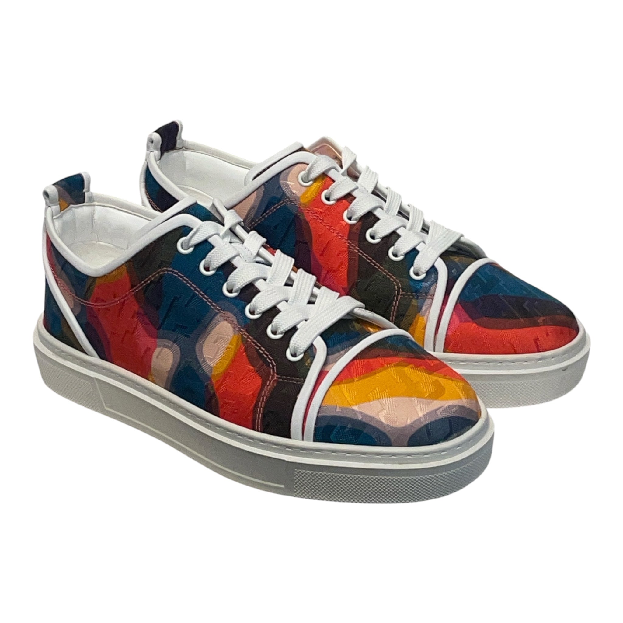 Christian Louboutin/Low-Sneakers/EU 42.5/All Over Print/Cotton/MLT/Adolon Junior view 1
